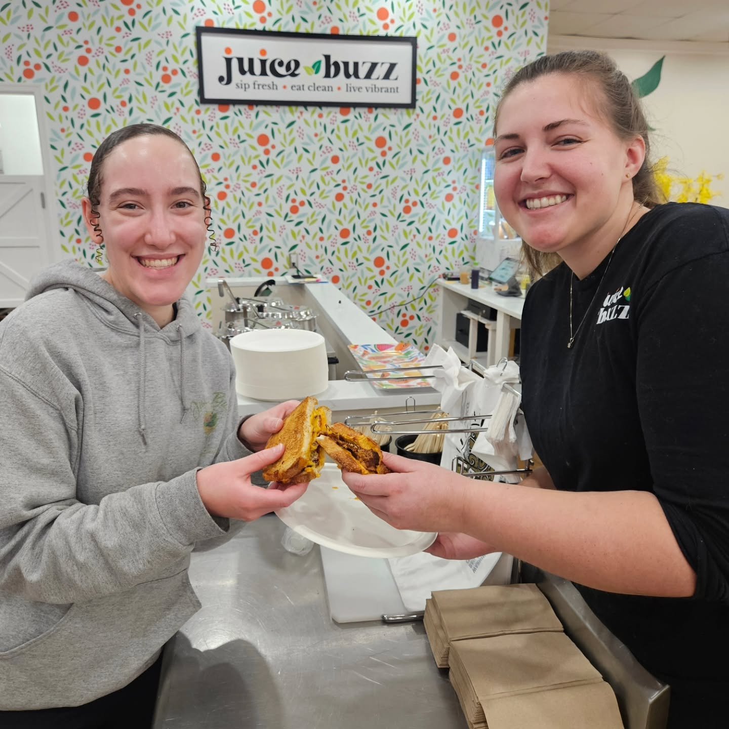 The Applewood Irish Melt was a HUGE success today!! Our dairy free girls...Kelsie &amp; Audrey...test tried it with our dairy free cheese and gave it 11 outta 10! So all my dairy free &amp; gluten free folks come on in &amp; treat yo-self! We have da