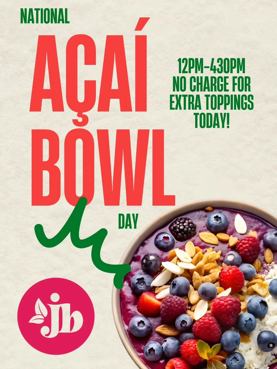 It&rsquo;s National A&ccedil;a&iacute; Bowl Day 💜🥥🍓 A little bowl, a LOT of benefits:

✨ Packed with antioxidants to help fight inflammation 💥
✨ Naturally boosts energy (no crash here 🙌)
✨ Supports heart health ❤️
✨ Loaded with fiber to keep you
