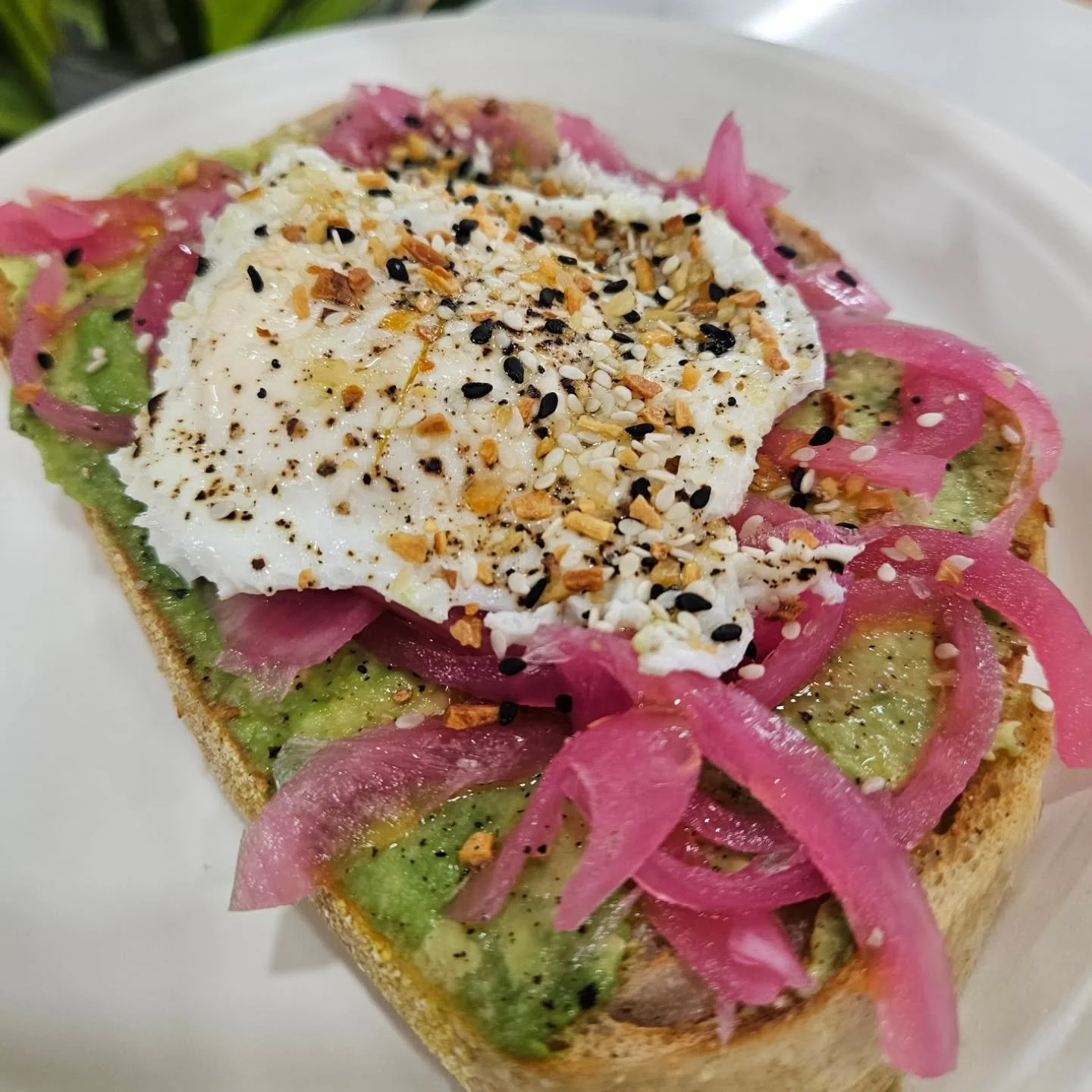 Our SMAVO Toast with an over easy egg 😋 It doesn't get much better than this at 4pm! Breakfast all day, every day 🍳🥑 Tell us how you like your eggs!? Scrambled, over easy, fried hard, or hard boiled? One lucky participant will earn a free SMAVO wi