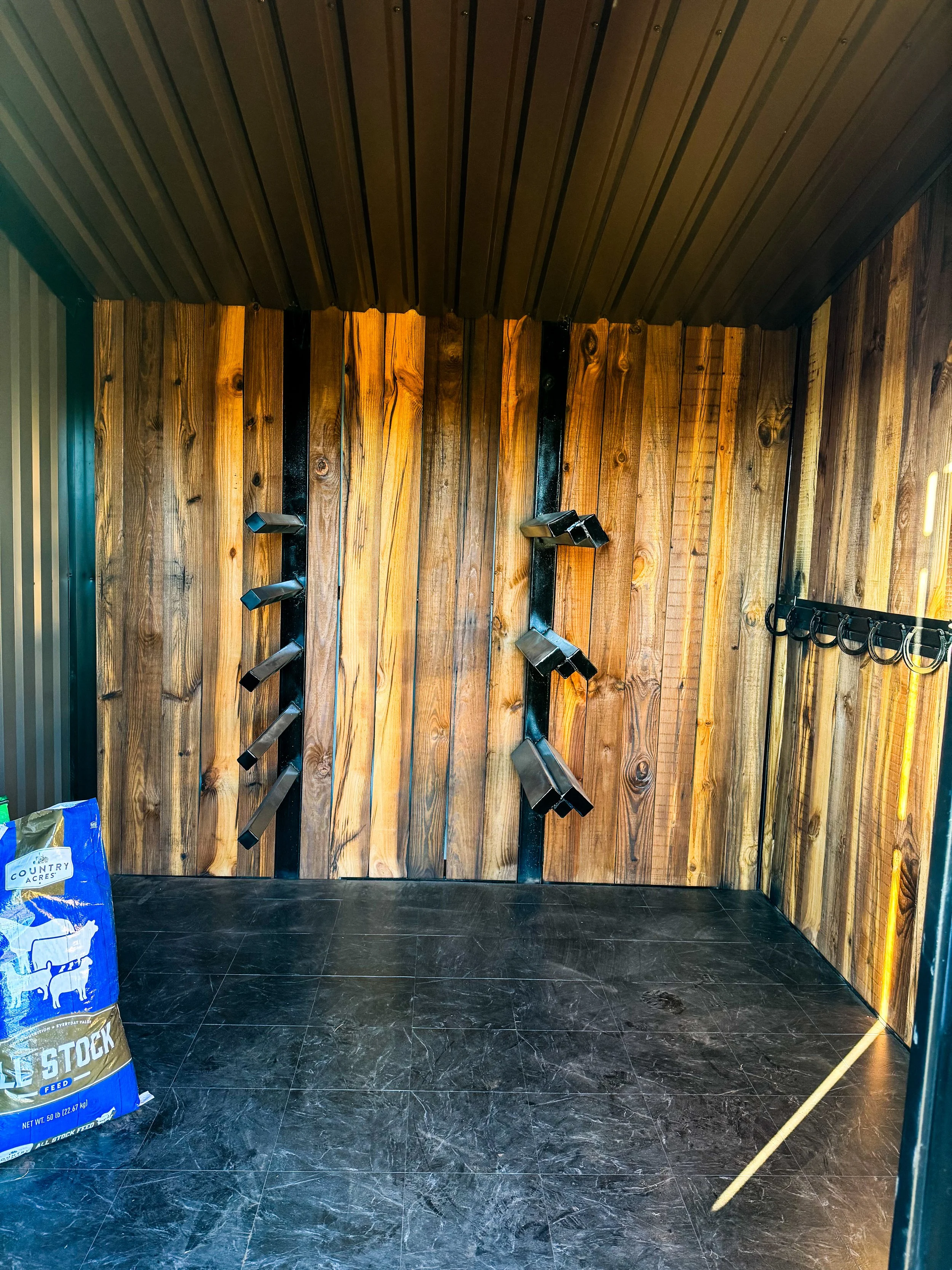 the sister shed tack room JE Custom Builds Bronte Texas.JPG