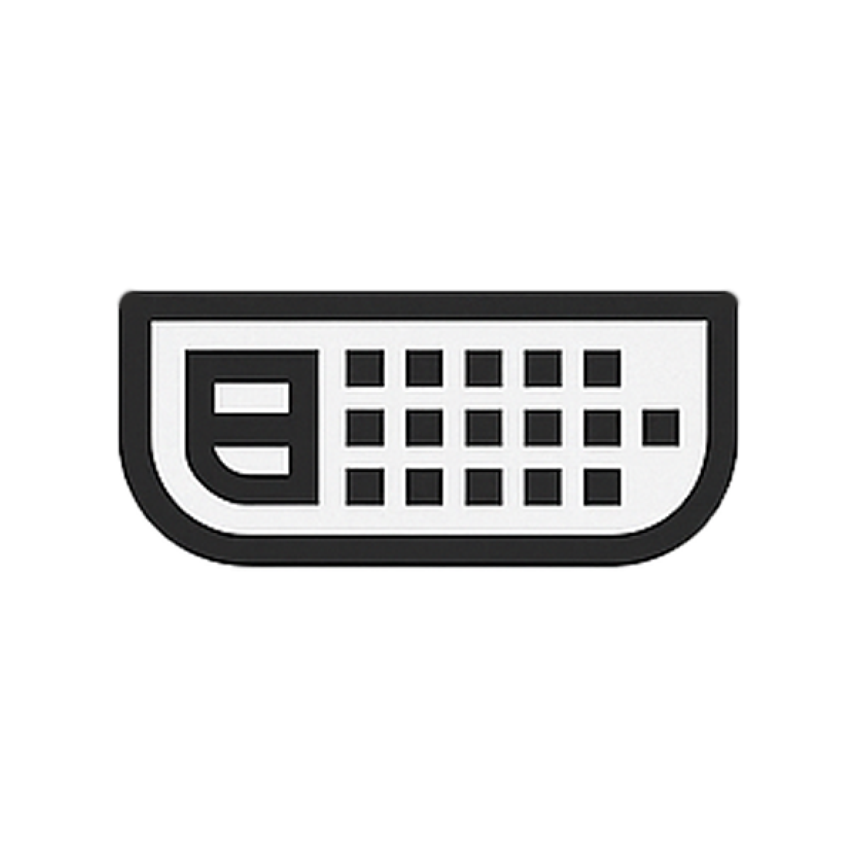 Close-up of a computer keyboard's arrow keys and surrounding keys in black and white.