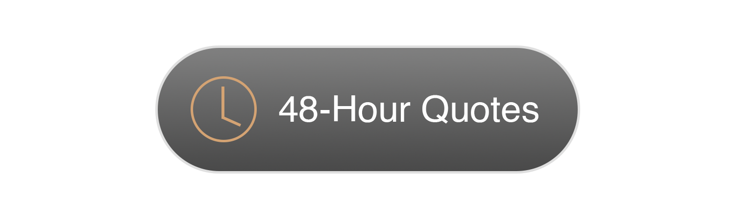 Gray oval button with a clock icon and text that says '48-Hour Quotes'