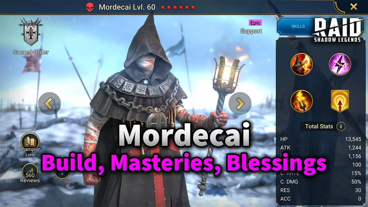 Mordecai Build Guide Masteries, Items and Blessing. How to Get