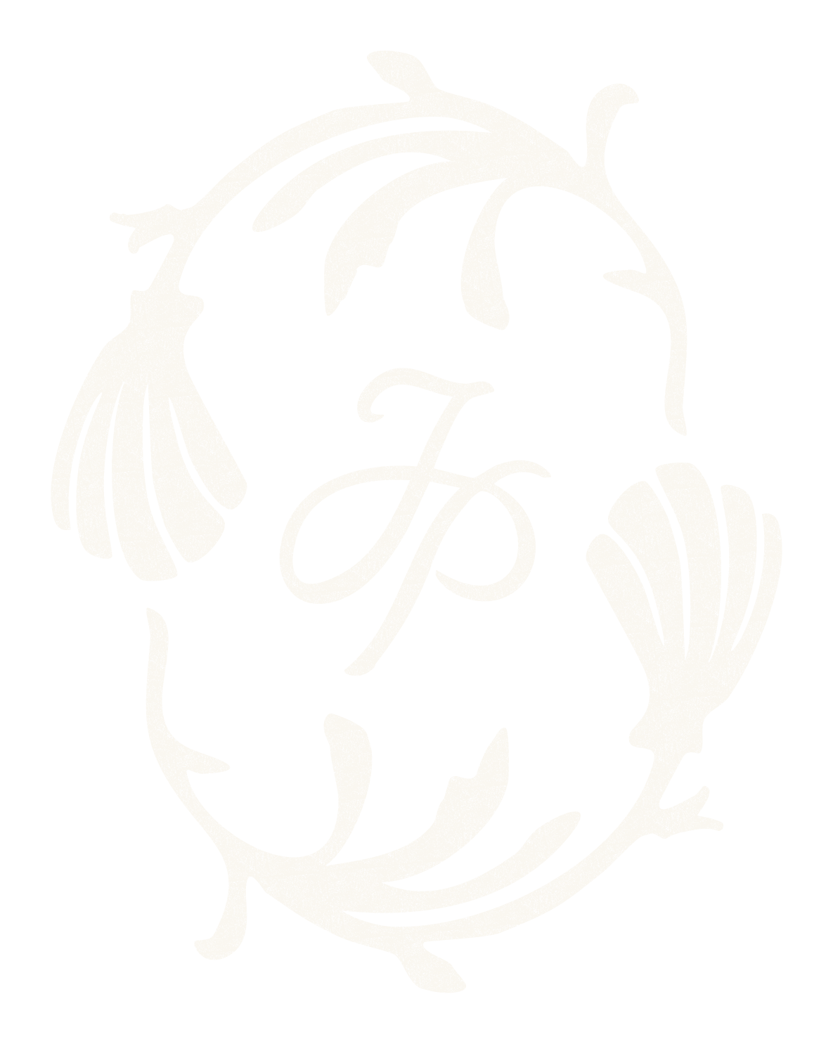 A black background with a white logo featuring a stylized lotus flower surrounding the initials "JP" in the center.