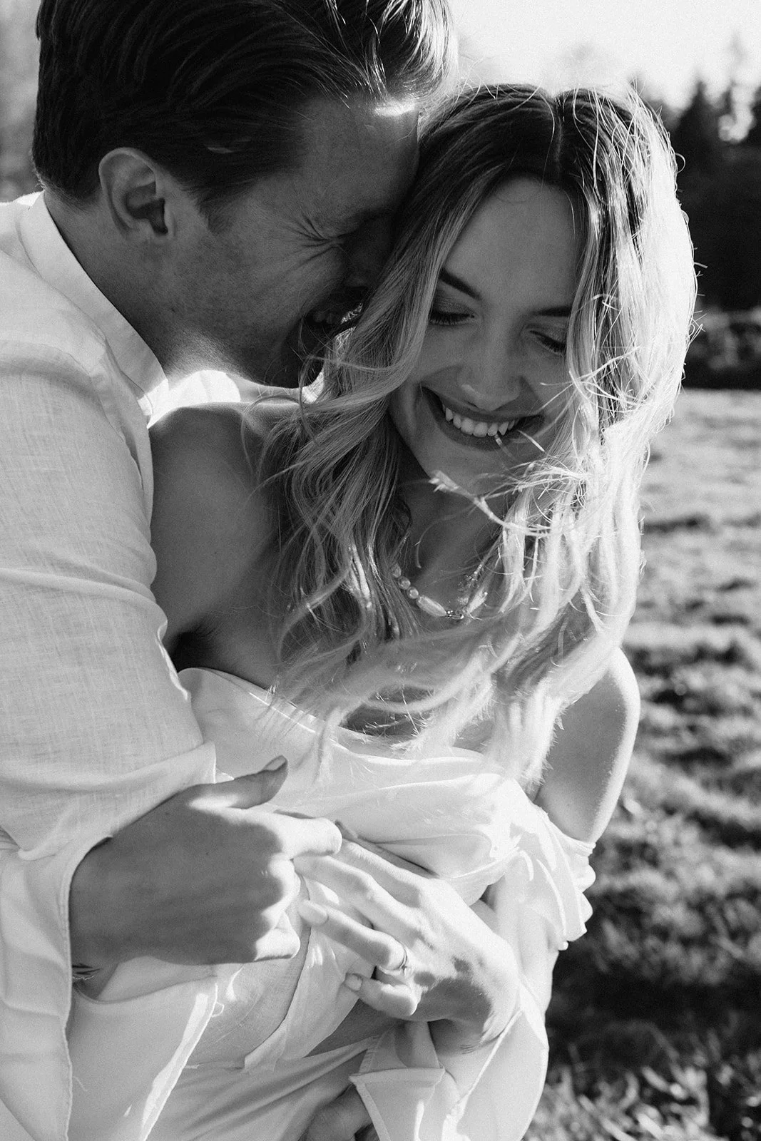 Bride and Groom during their wedding portrait session