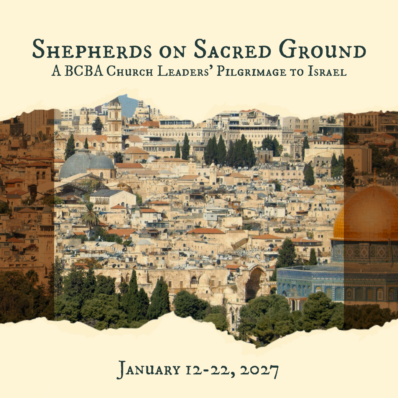 Shepherds on Sacred Ground - Israel Trip