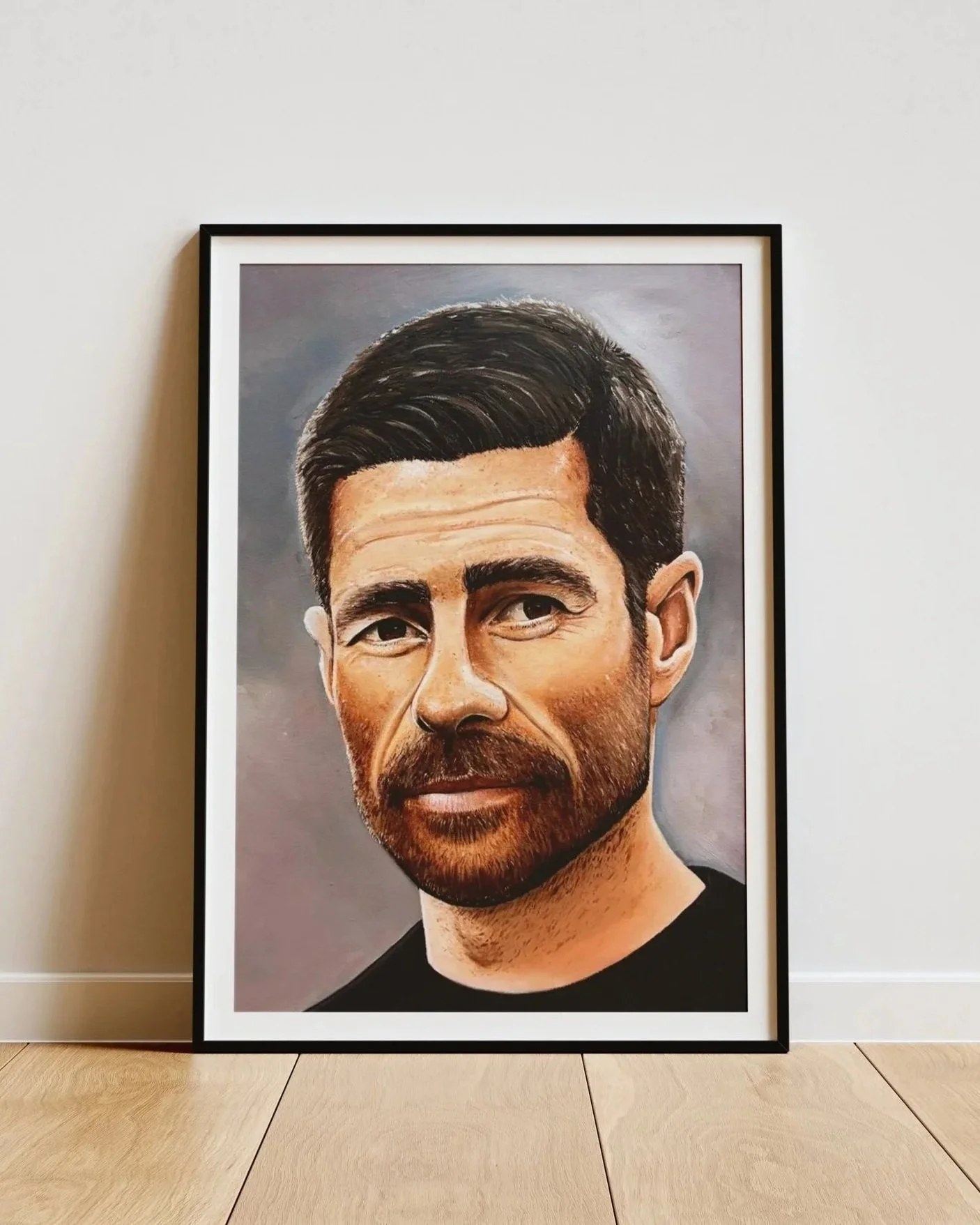 Pintura al óleo de Xabi Alonso