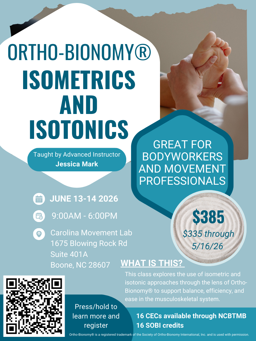 Orthobionomy in Boone, June 13-14