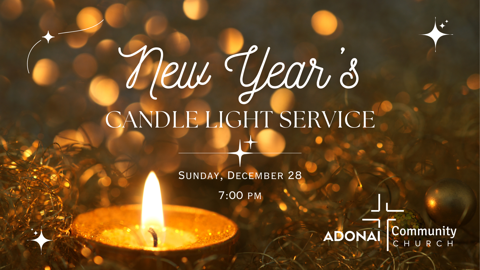 New year candle light service
