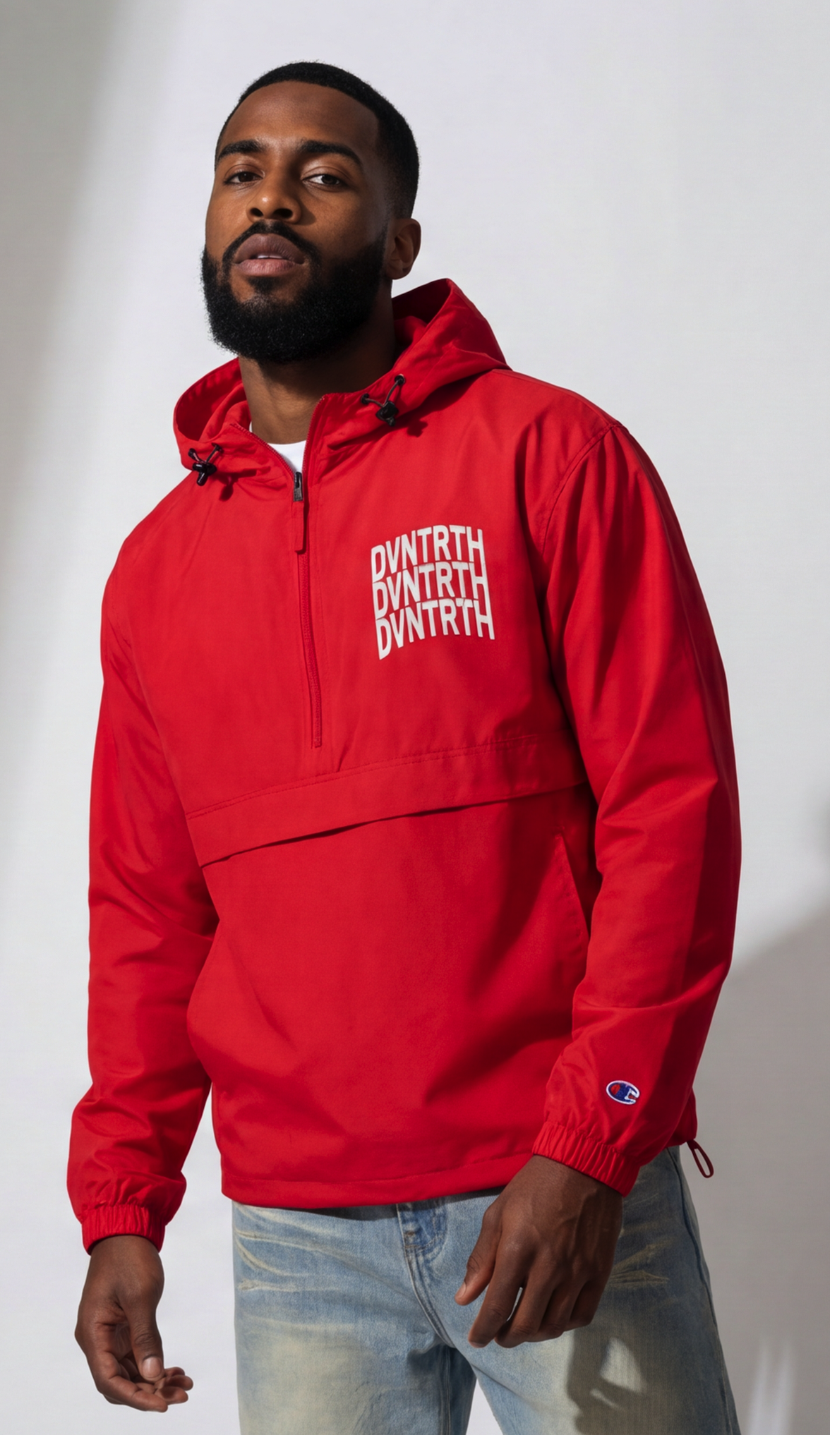 DVNTRTH 3x || Embroidered Champion Packable Jacket