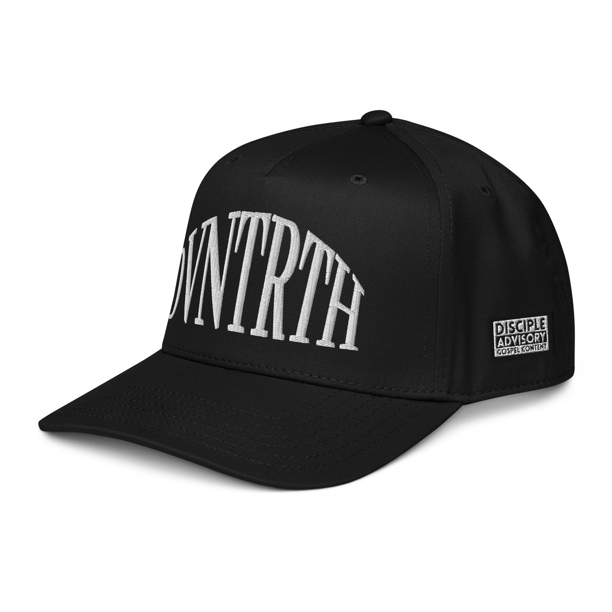 DVNTRTH Brand || Black 5-Panel 3D Embroidery Cap