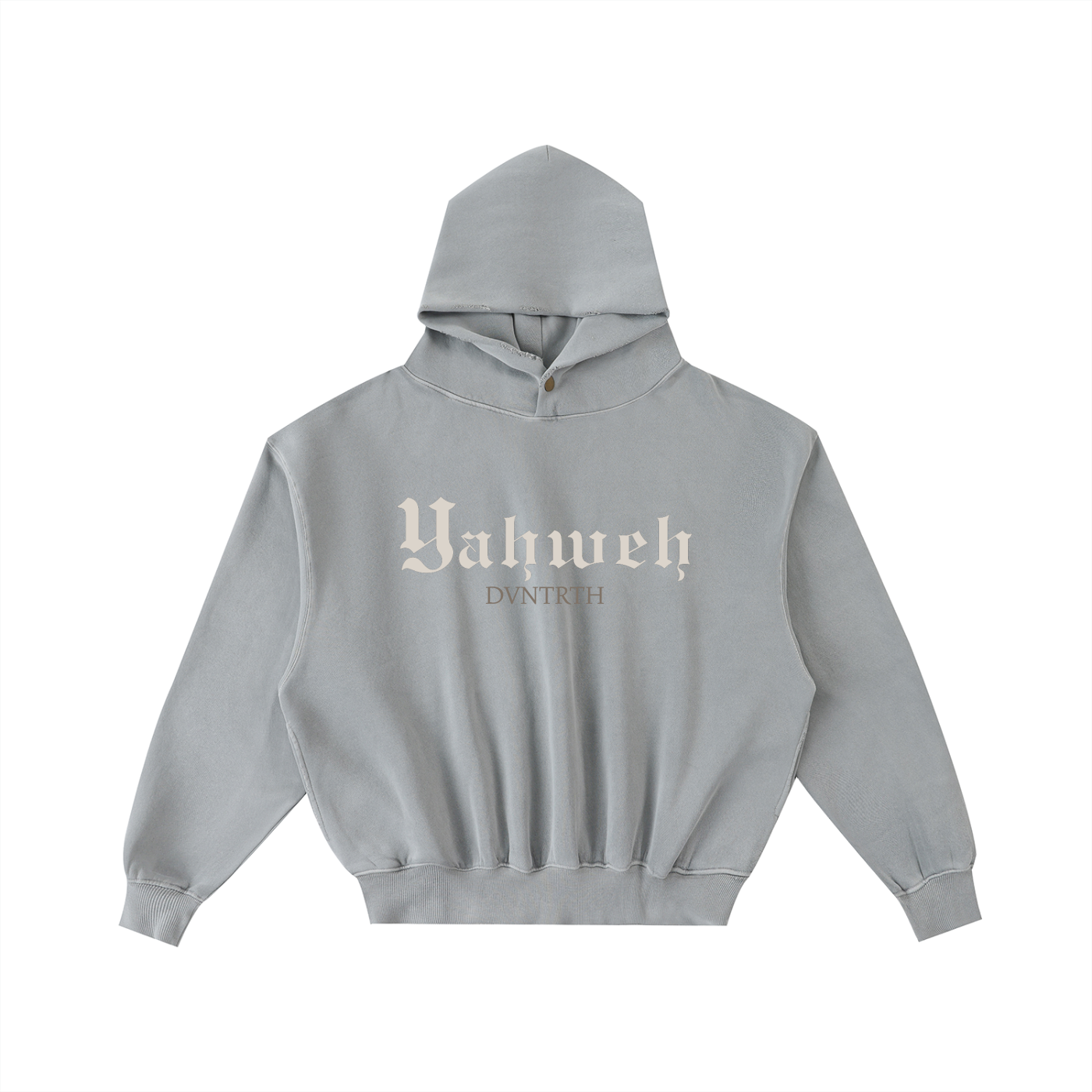 YAHWEH x EXODUS 3 || Oversized Frayed Enzyme Washed Fleece Hoodie