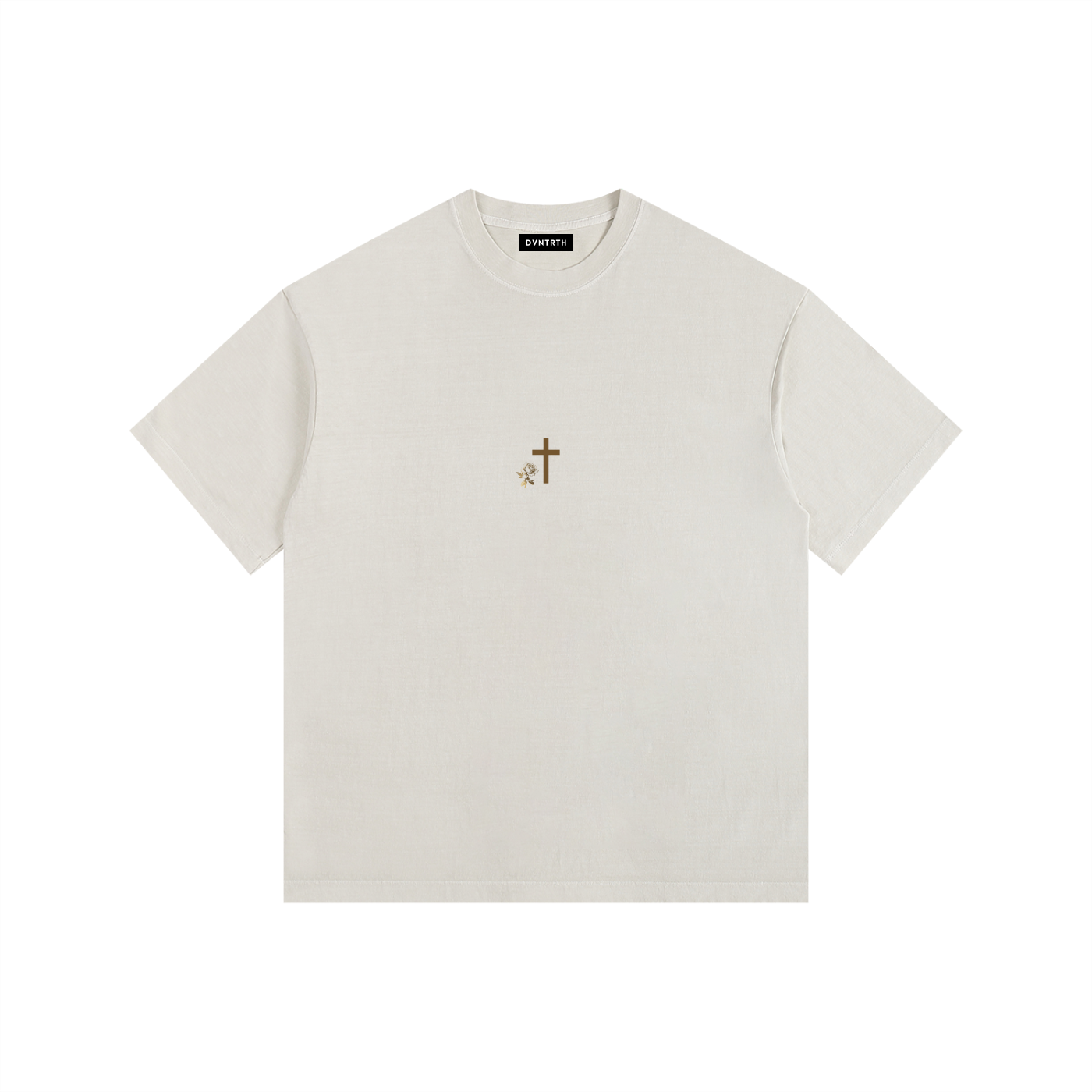Cross x Gold Rose || Vintage Washed Oversized Cotton Tee