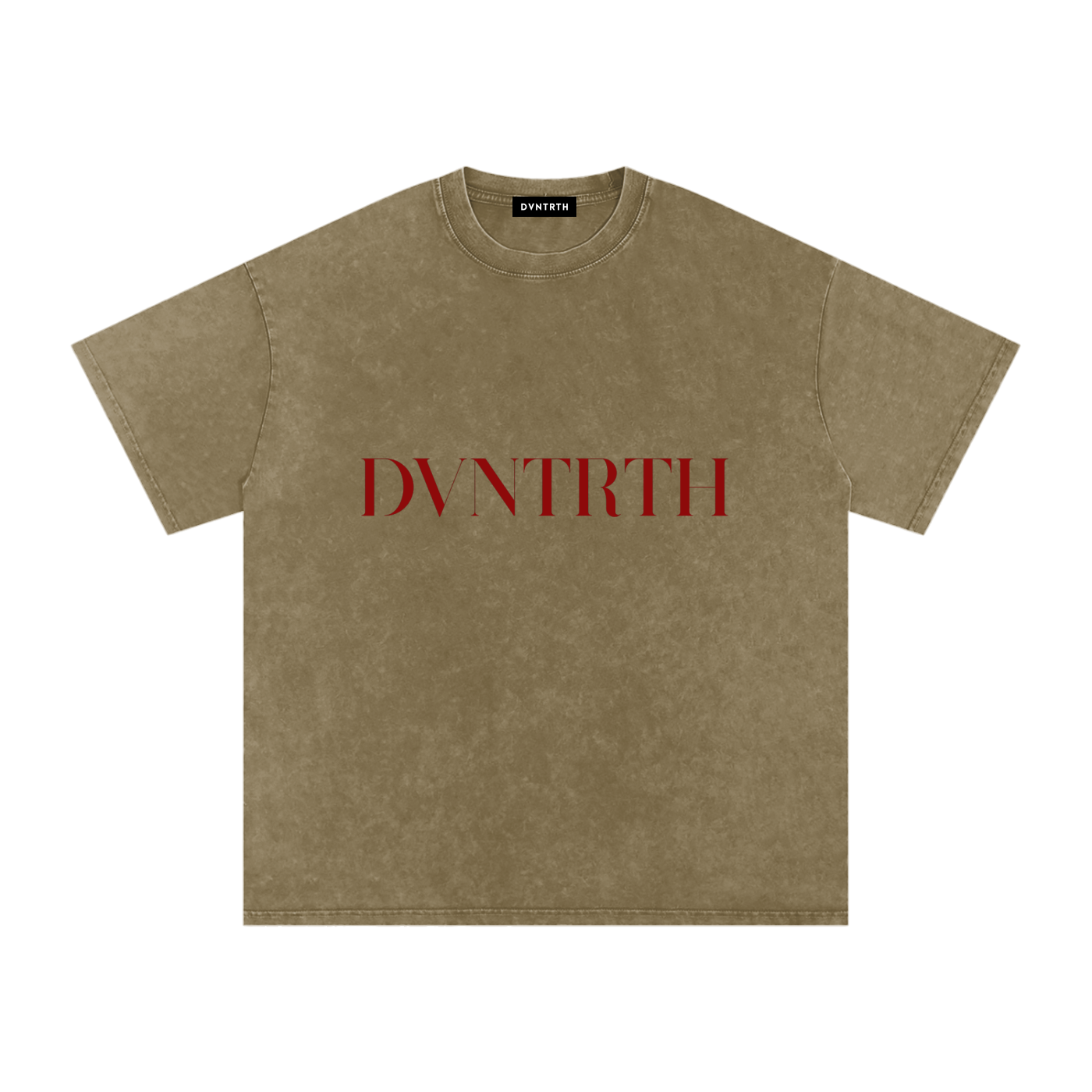 DVNTRTH x Red || Snow Washed Oversized Cotton Tee.