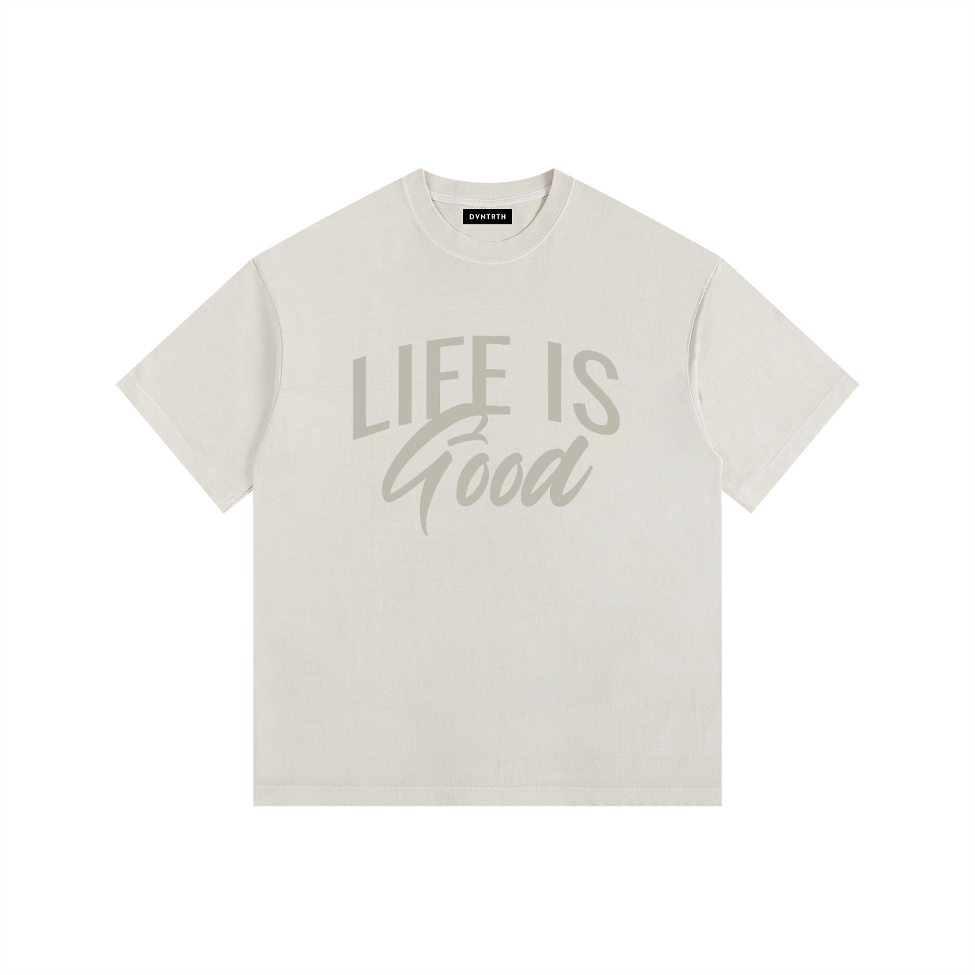 Life is Good || Vintage Washed Oversized Cotton Tee