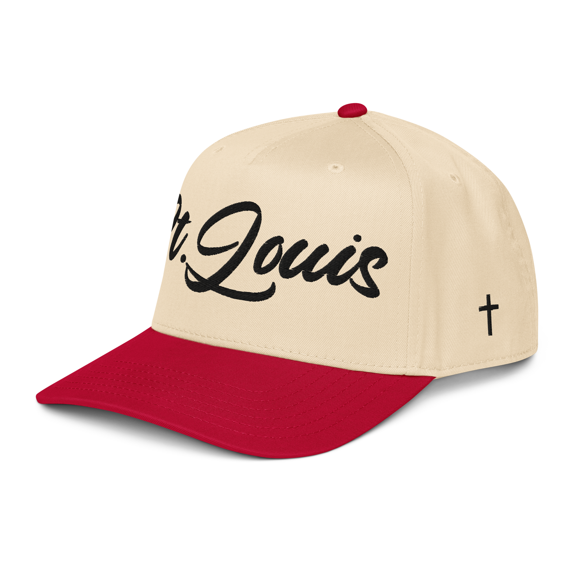 St. Louis x John 14:6 || 5-Panel 3D Embroidery Contrast Brim Cap