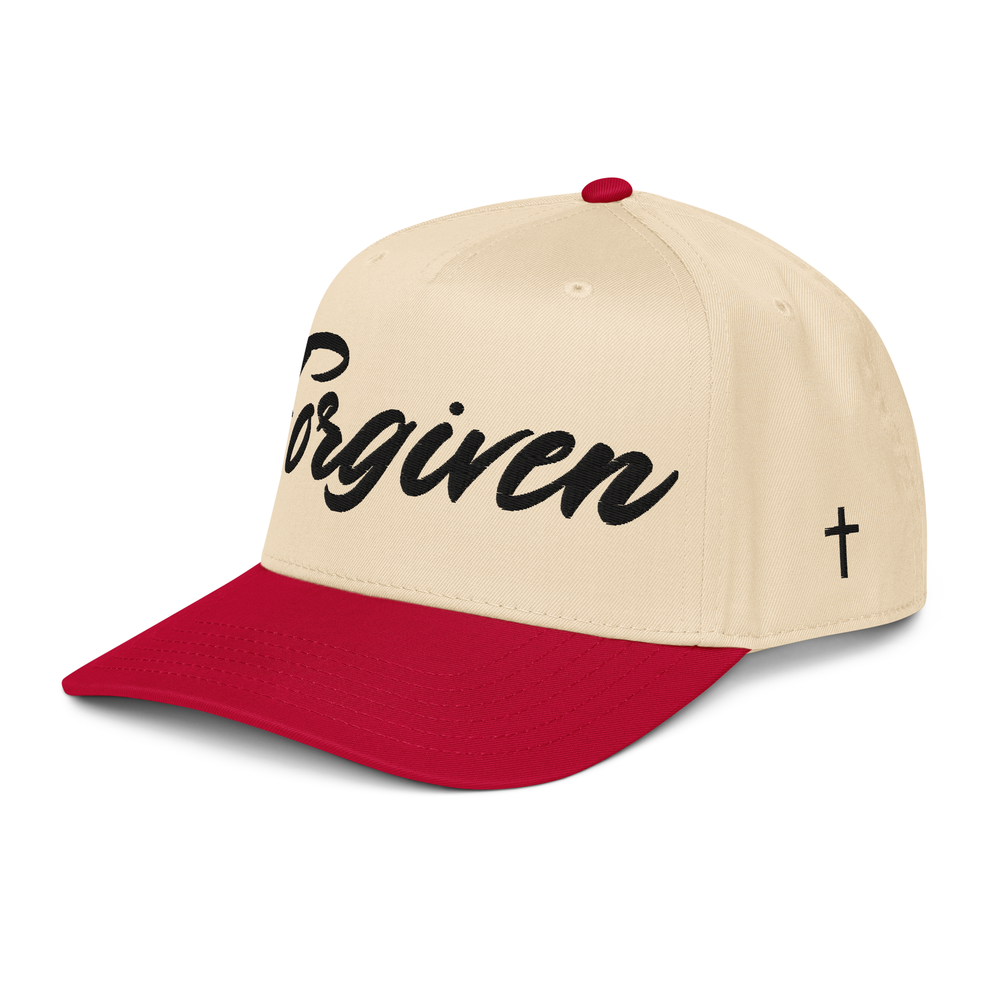 Forgiven || 5-Panel 3D Embroidery Contrast Brim Cap