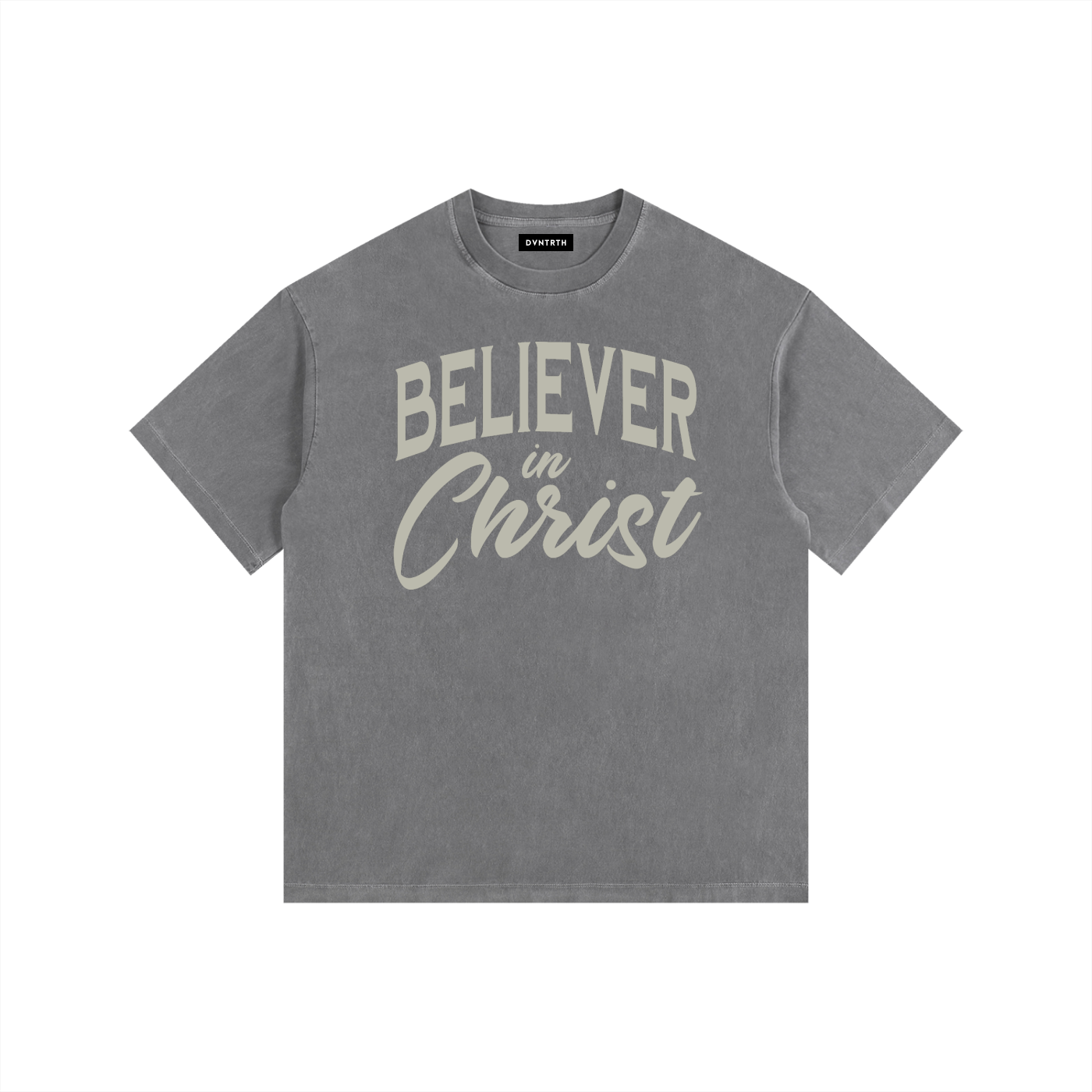 BELIEVER in Christ✞ || Vintage Washed Oversized Cotton Tee