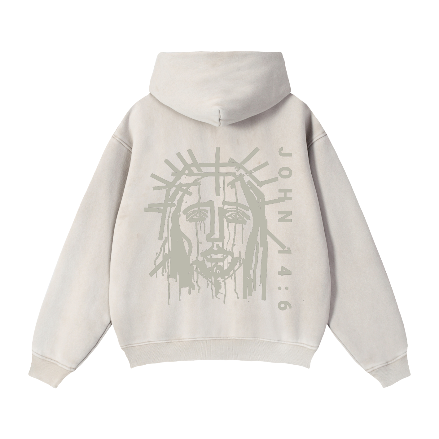 Believer in Jesus x John 14:6 || Zip-Through Boxy Fleece Hoodie