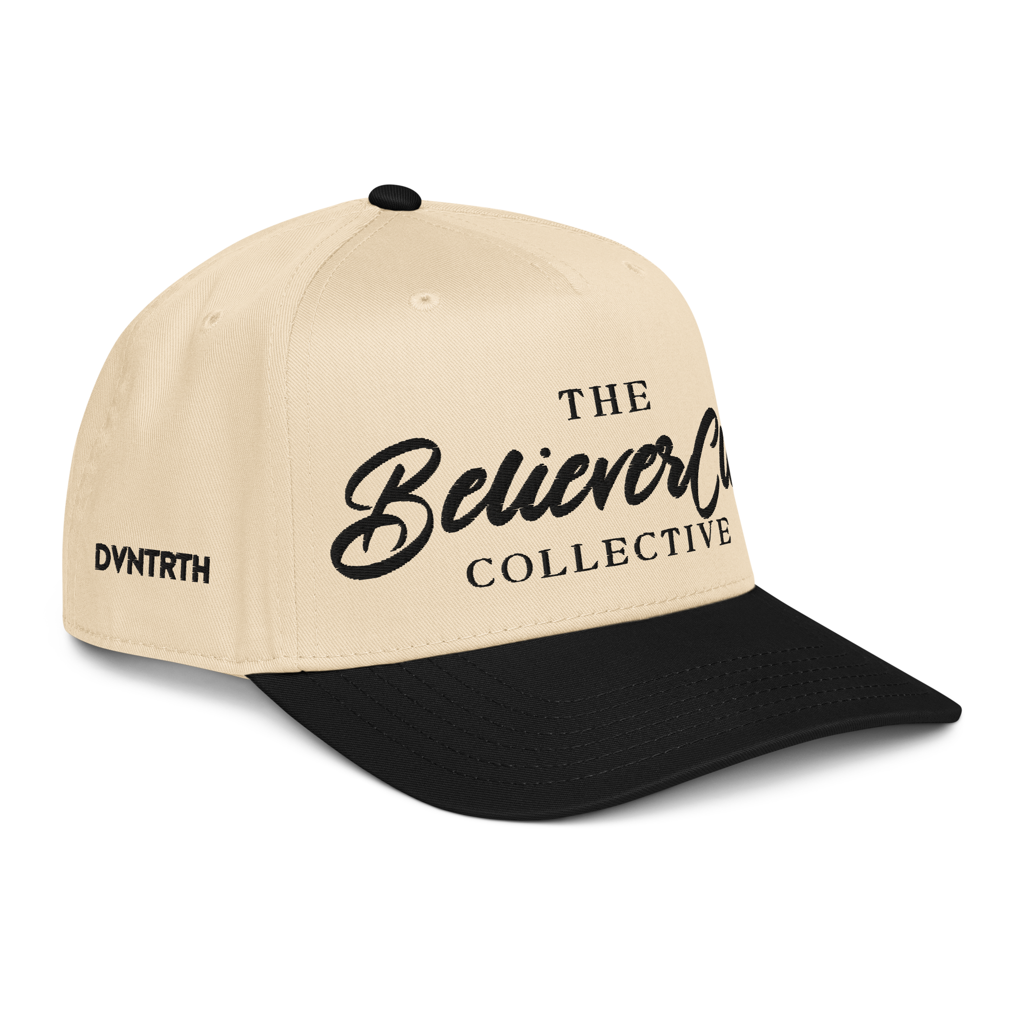 The Believer Club Collective || 5-Panel 3D Embroidery Contrast Brim Cap