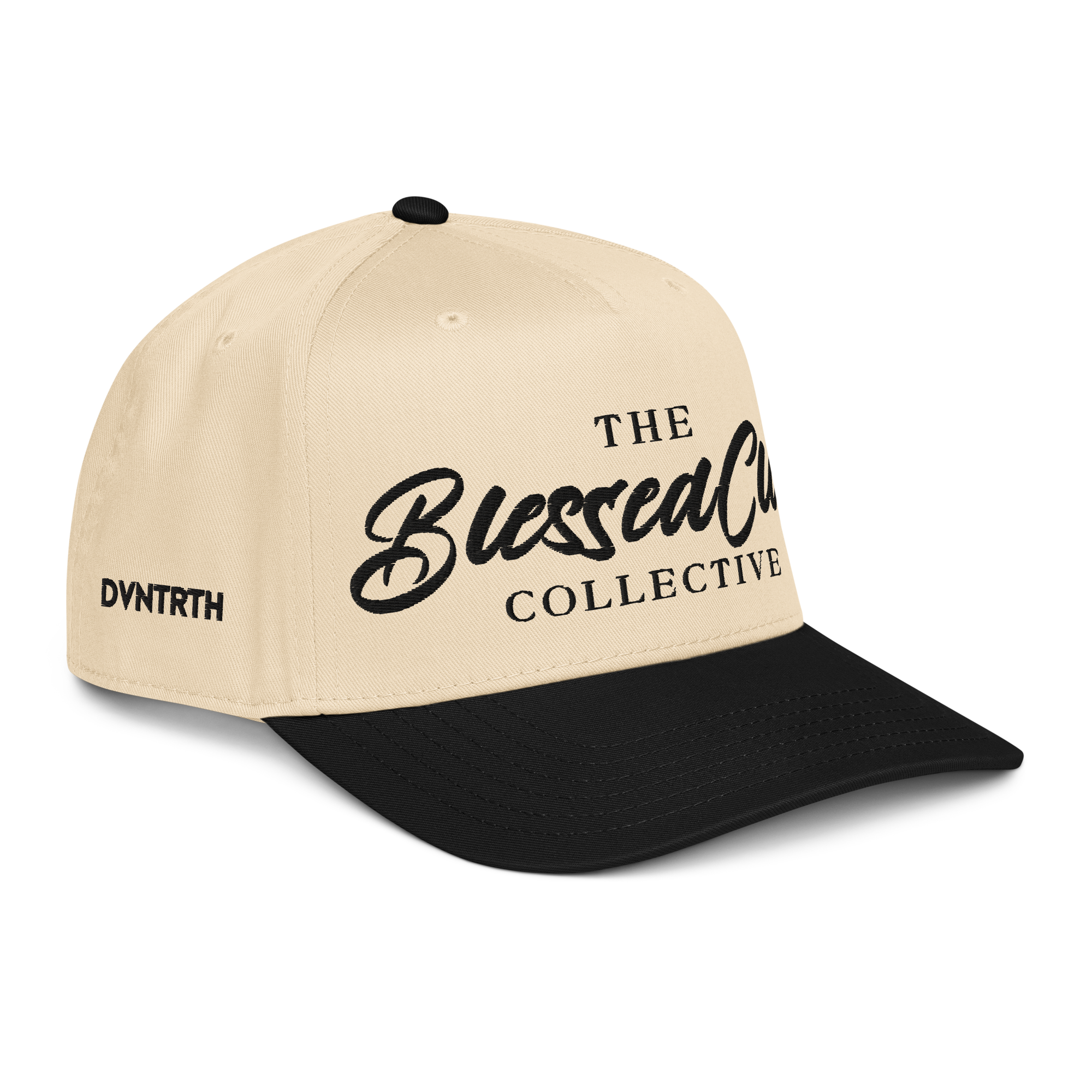 The Blessed Club Collective || 5-Panel 3D Embroidery Contrast Brim Cap