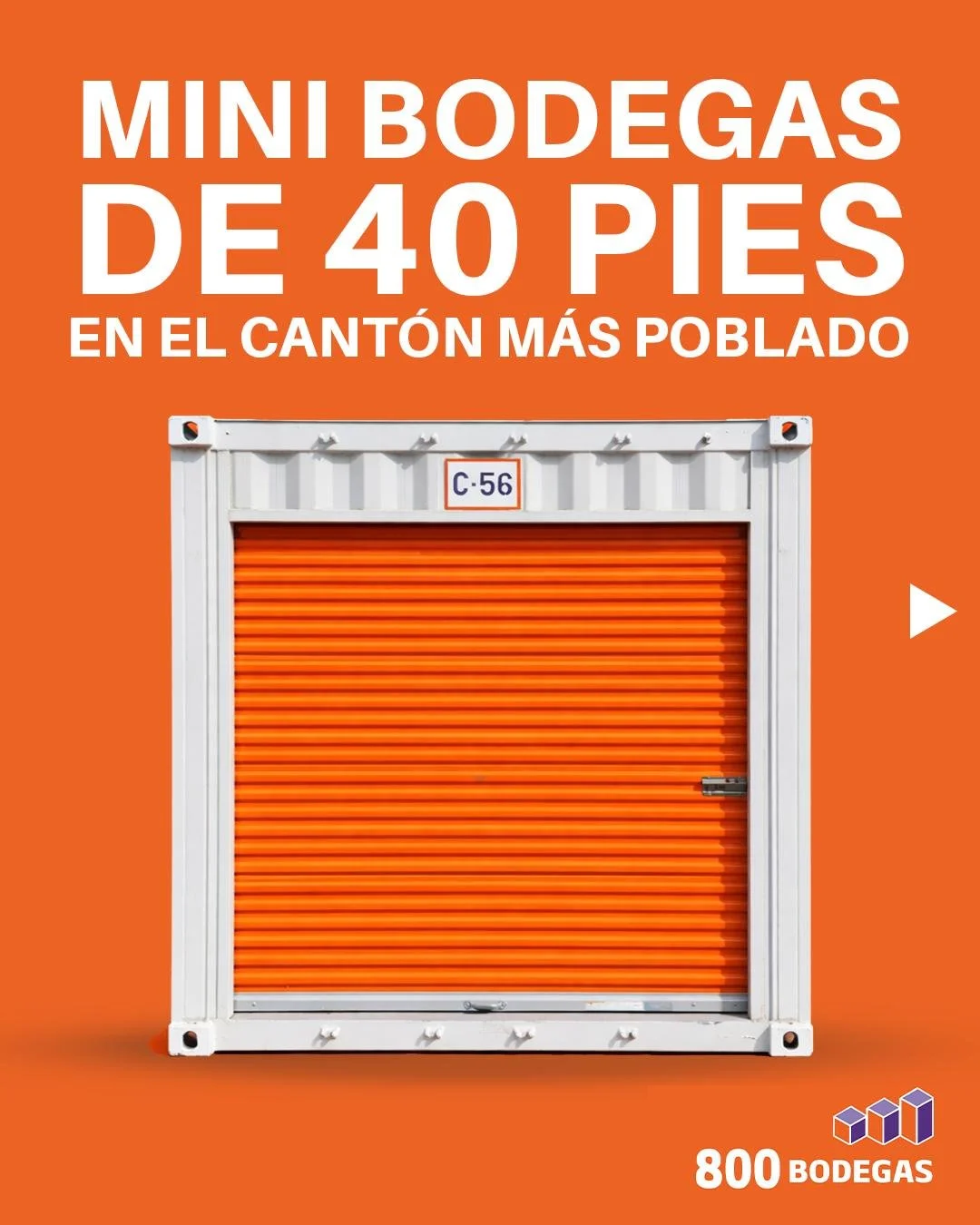 Si necesitas donde mover tu mercader&iacute;a,y donde hacer tus negocios... &iexcl;Hazlo en el cant&oacute;n m&aacute;s pobado!

Sea estrat&eacute;gico 😁

🟠🟠🟠

Cont&aacute;ctenos:
● https://800bodegas.com
● info@800bodegas.com
● Tel: 800Bodegas (