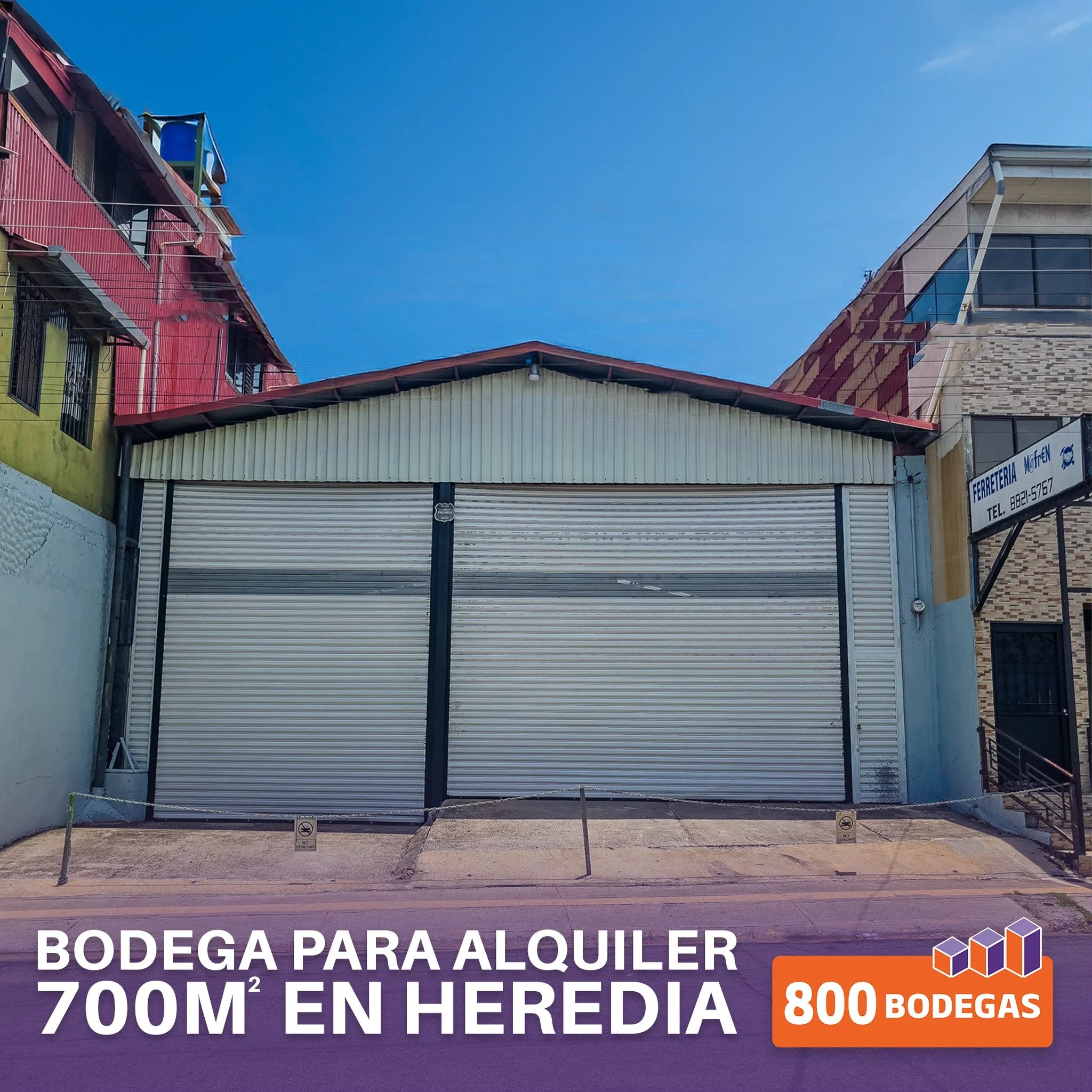 Bodega en San Rafael de Heredia, cerca del centro para alquiler.

Si busc&aacute;s un espacio amplio, funcional y bien ubicado para tu operaci&oacute;n, esta bodega puede ser una excelente opci&oacute;n.

✔ 700m&sup2; de bodega
✔ 5m de altura
✔ Elect