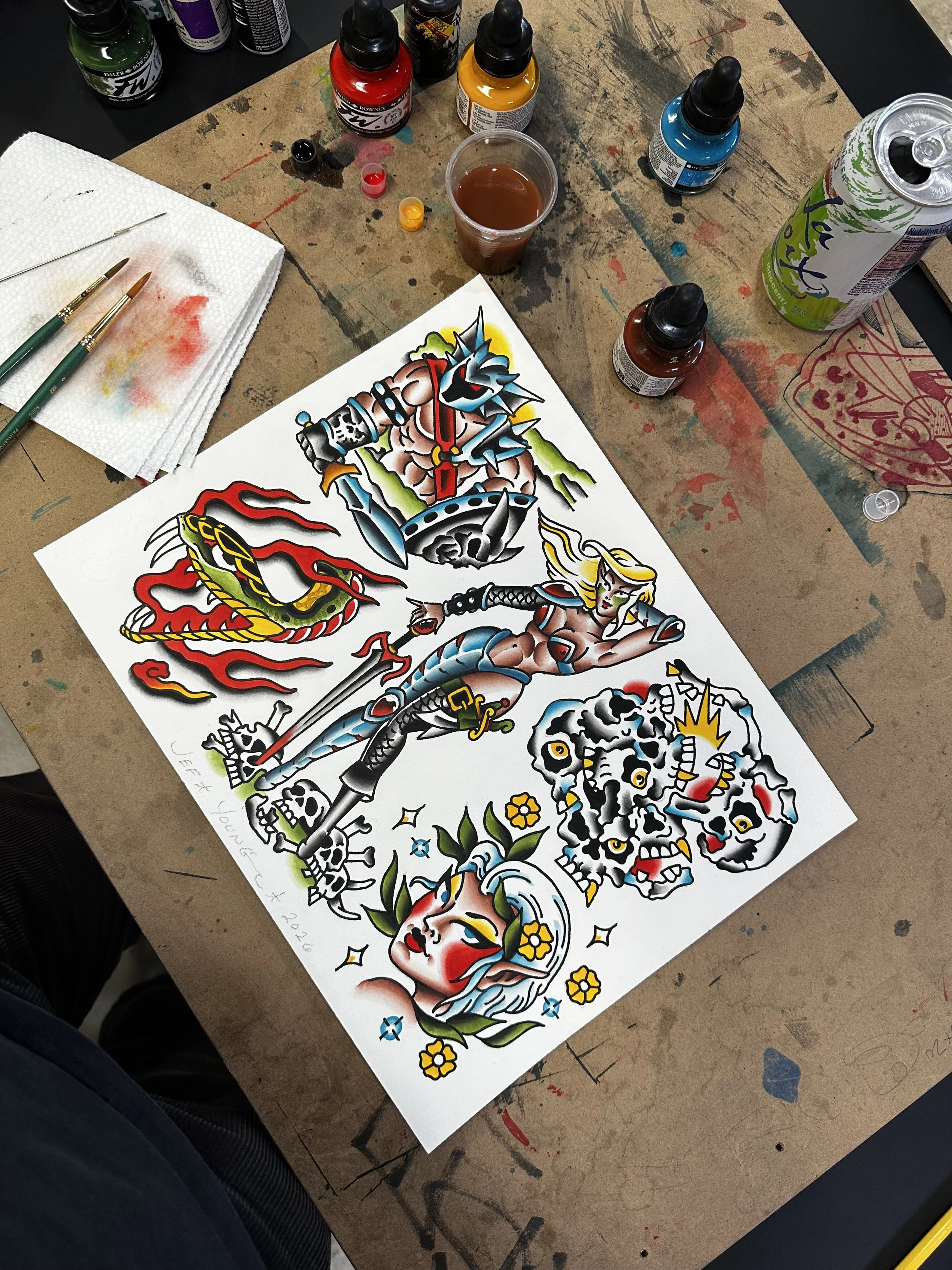 Tattoo flash in San Diego by Jyoung_Tattoos