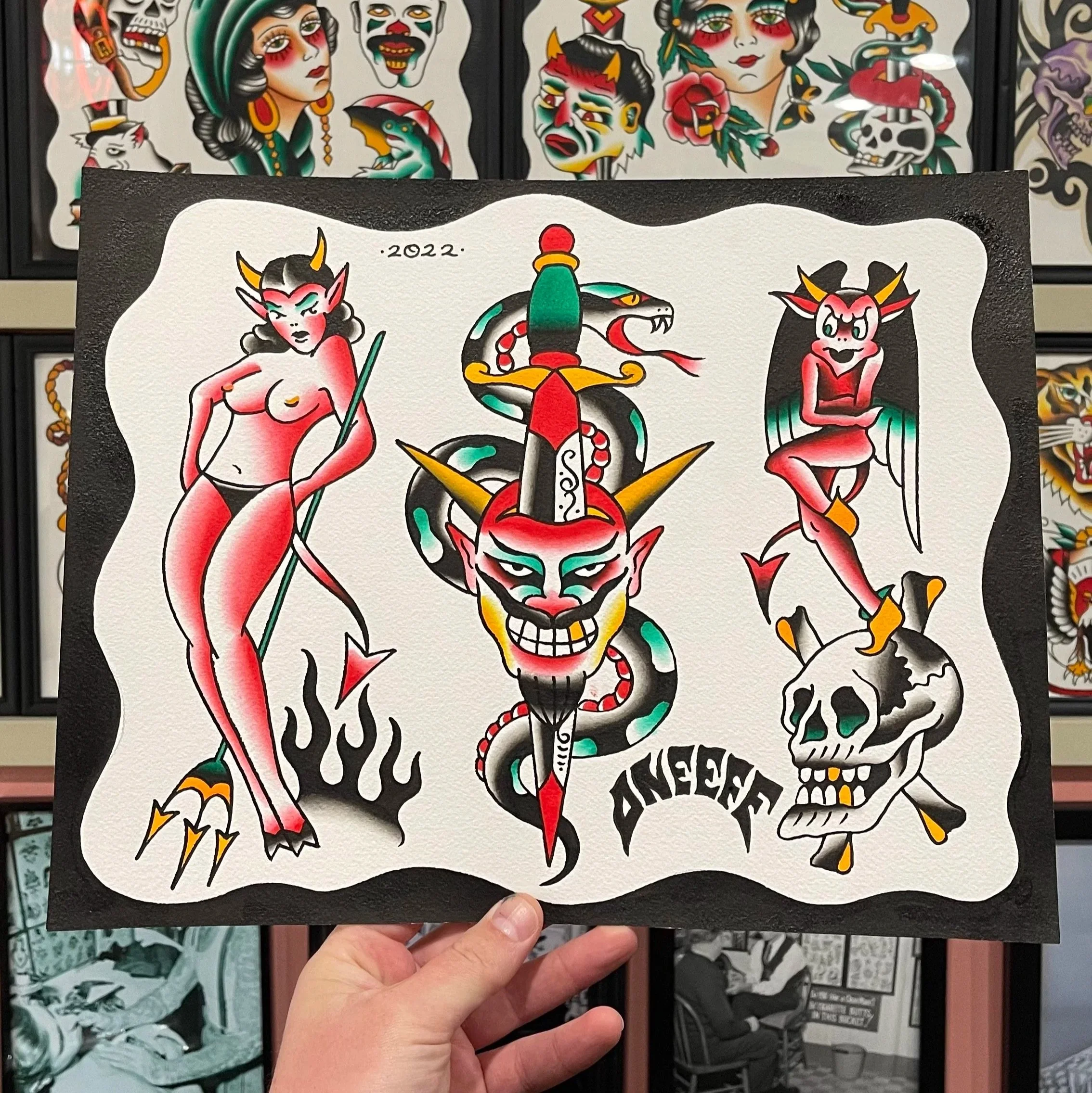 San Diego tattoo artist Jeff Young, walk in availability and flash tattoos