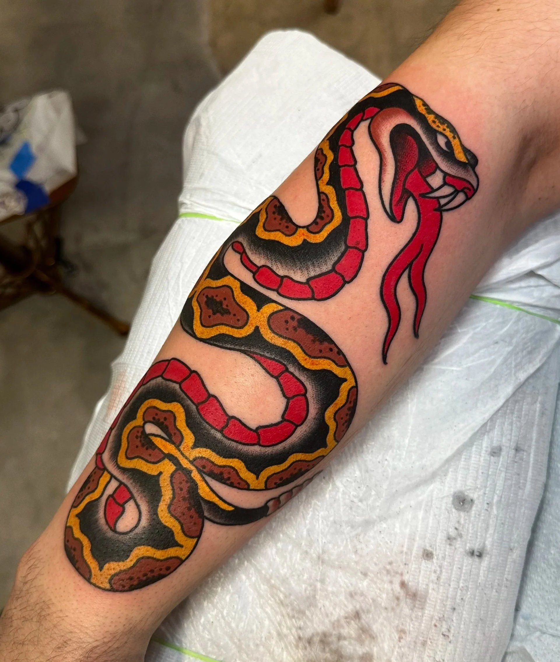 American traditional and military style tattoo artist Jeff Young in San Diego, CA