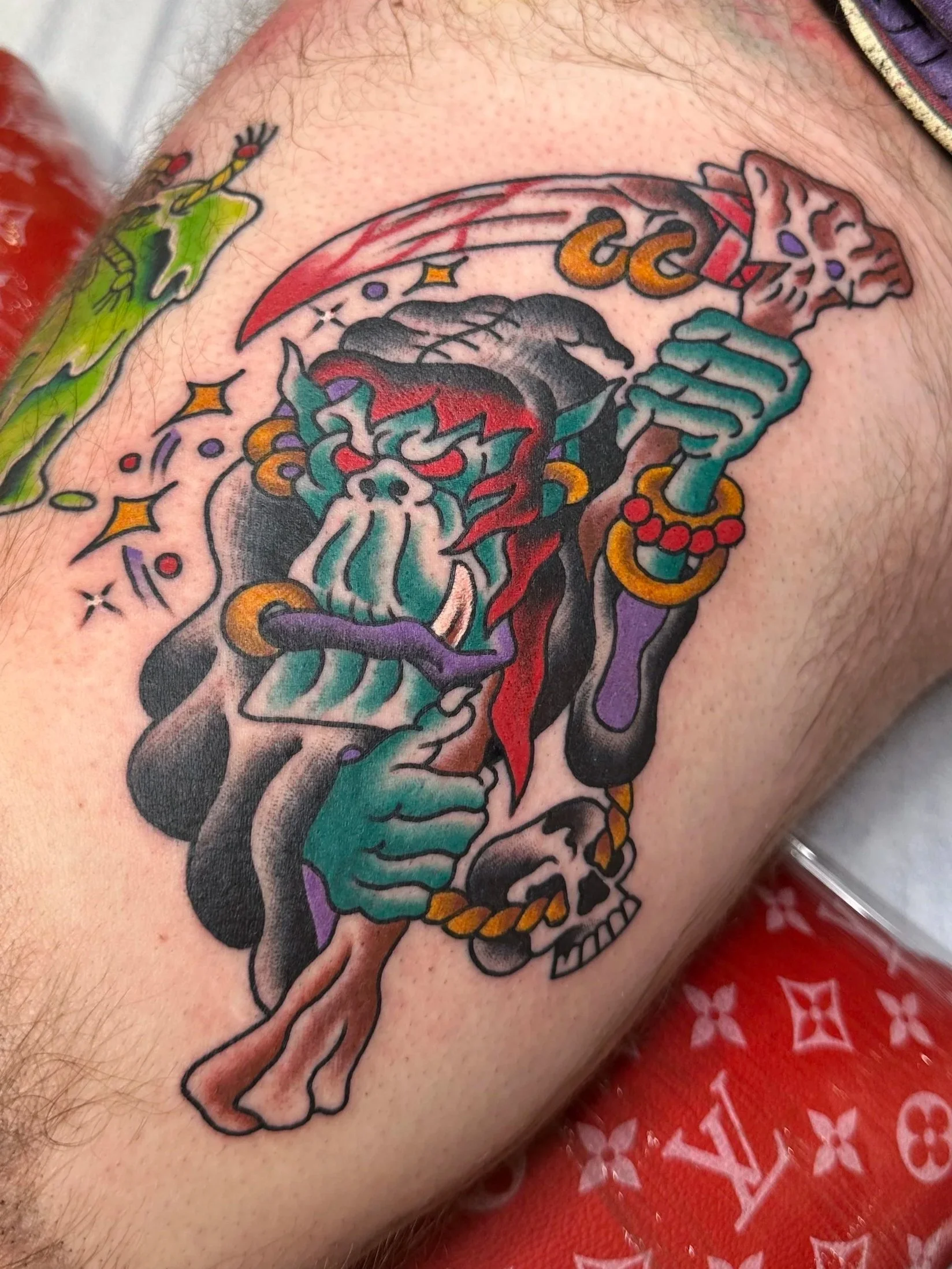 Tattoo by Traditional Tattoo Artist Jeff Young in San Diego, CA. Walk ins always welcome