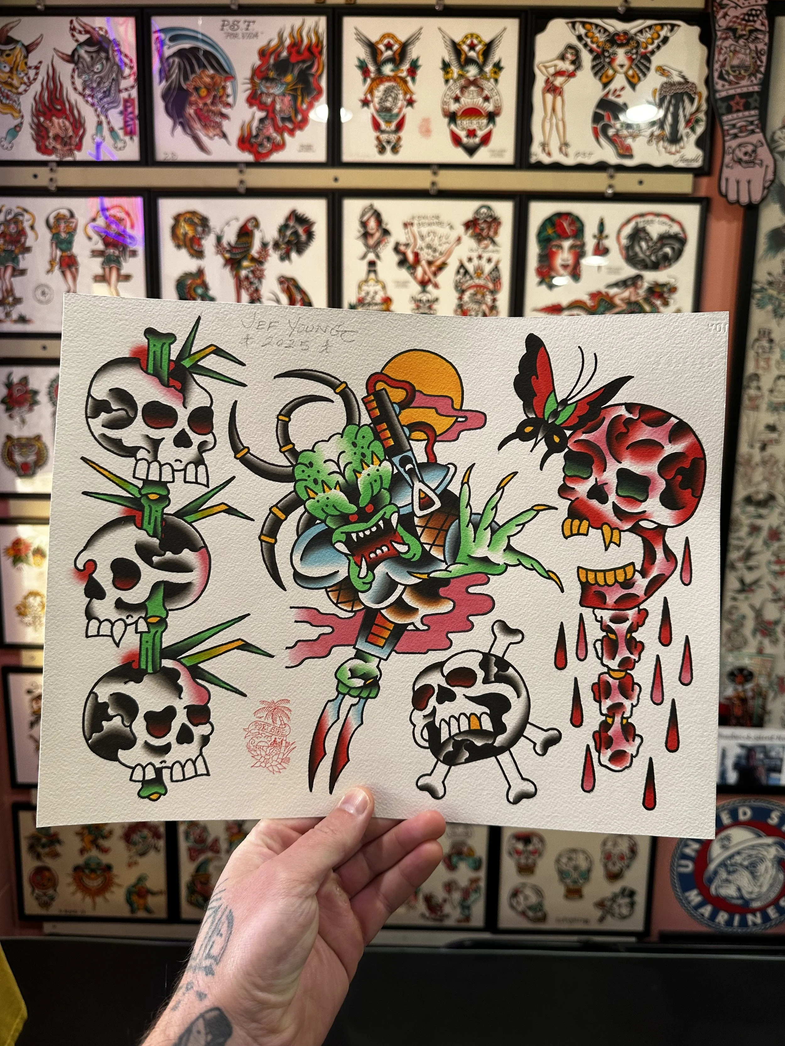 Looking for a traditional tattoo artist? Jeff Young offers custom and pre-drawn designs, come by for quality traditional tattoos by an experienced professional