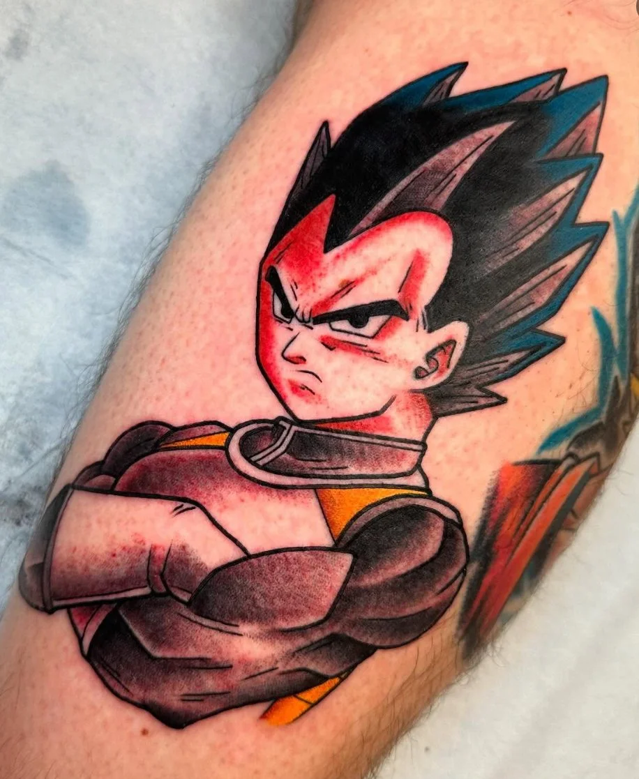 Anime tattoo artist in San Diego, Jeff Young