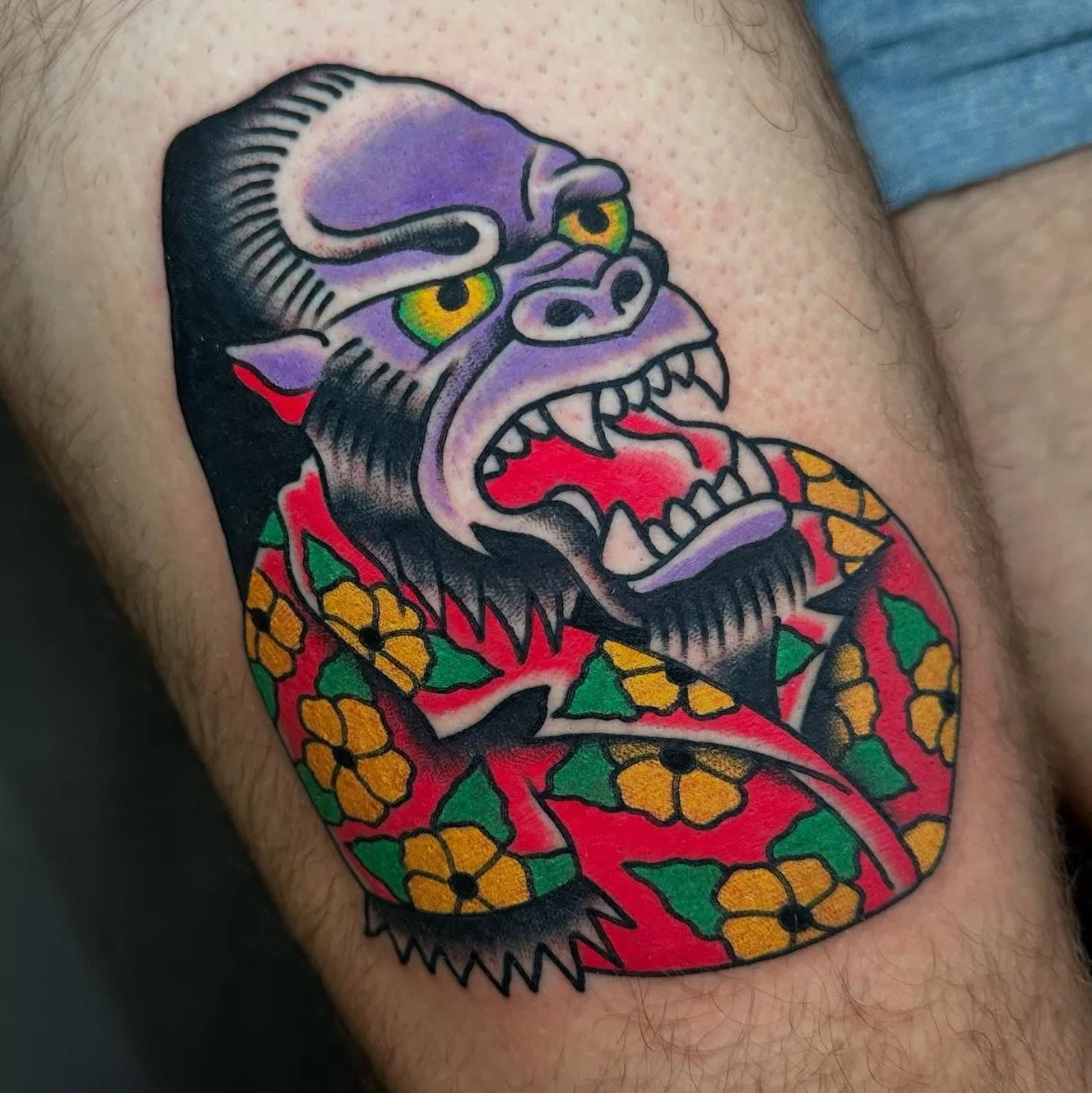 Jeff Young, beautiful Traditional tattoos in San Diego, CA