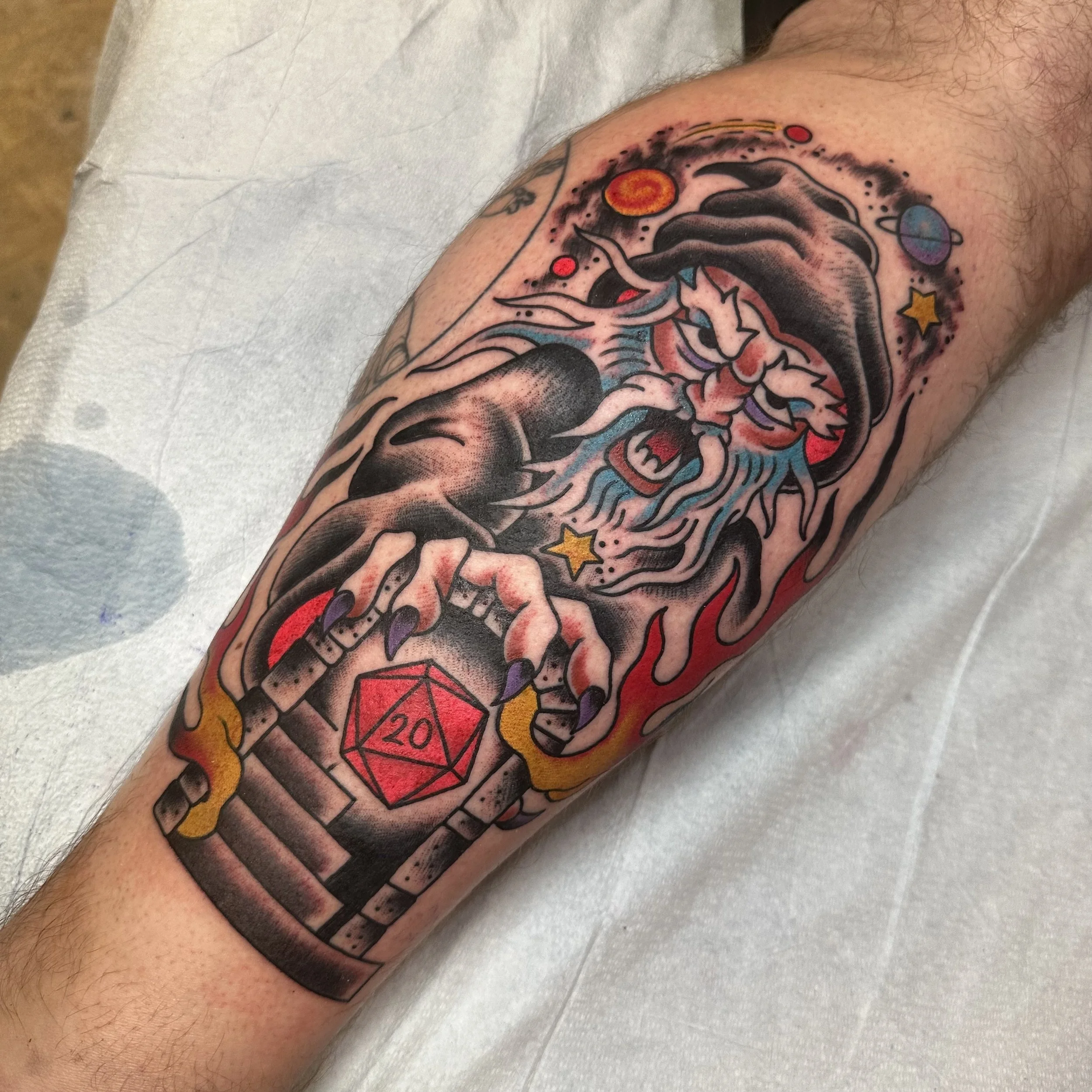 DND tattoo by Jeff Young Tattoo Artist in San Diego CA