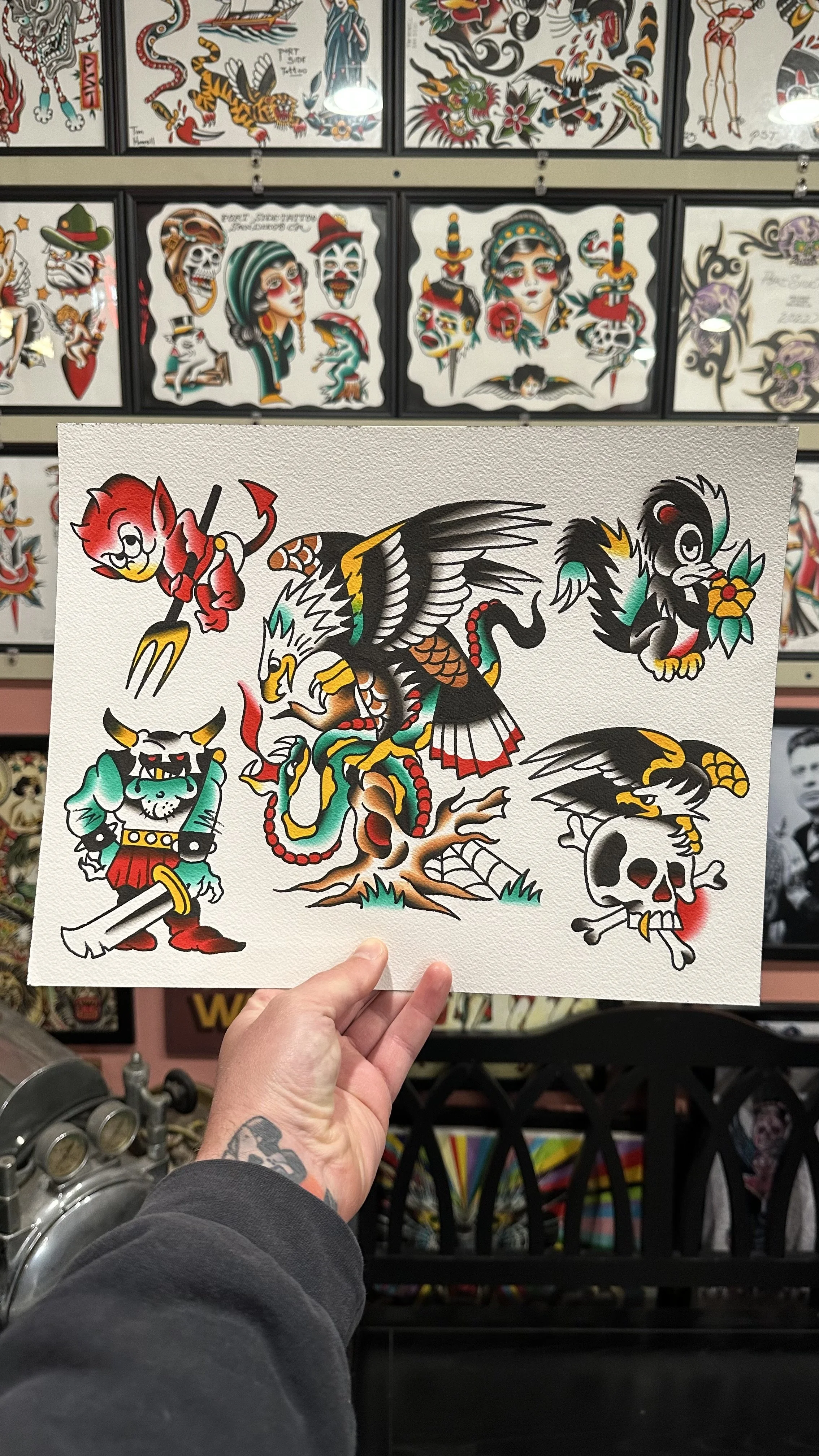 Best traditional tattoos in San Diego by Jeff Young