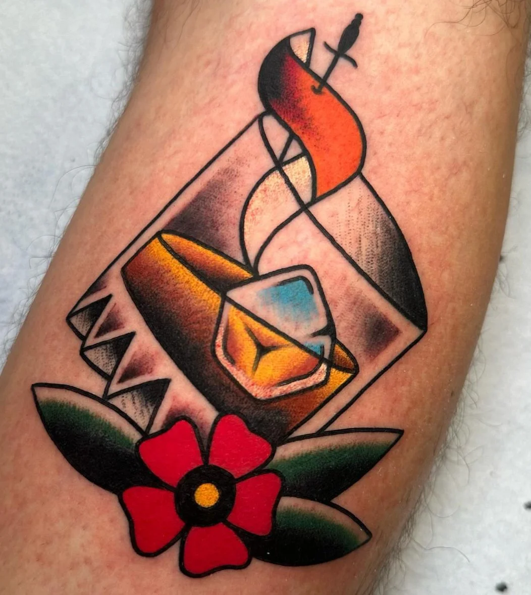 Traditional tattoos in San Diego by Jeff Young