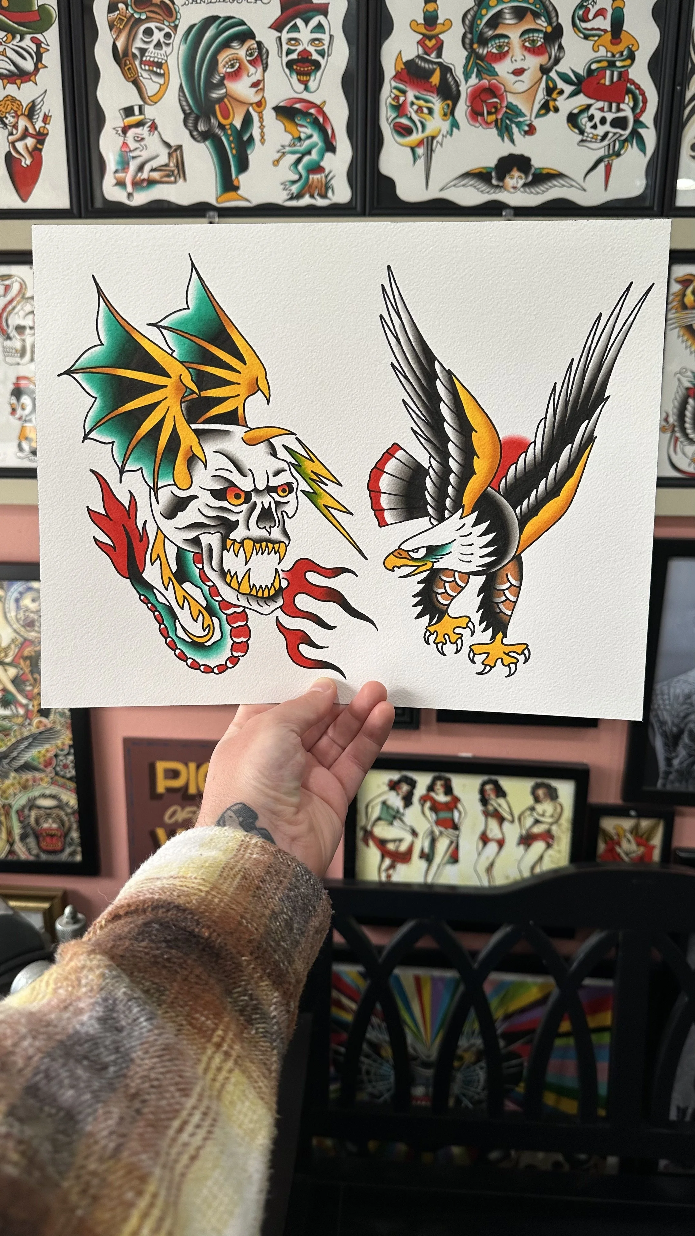 Traditional tattoos by Jeff Young in San Diego CA