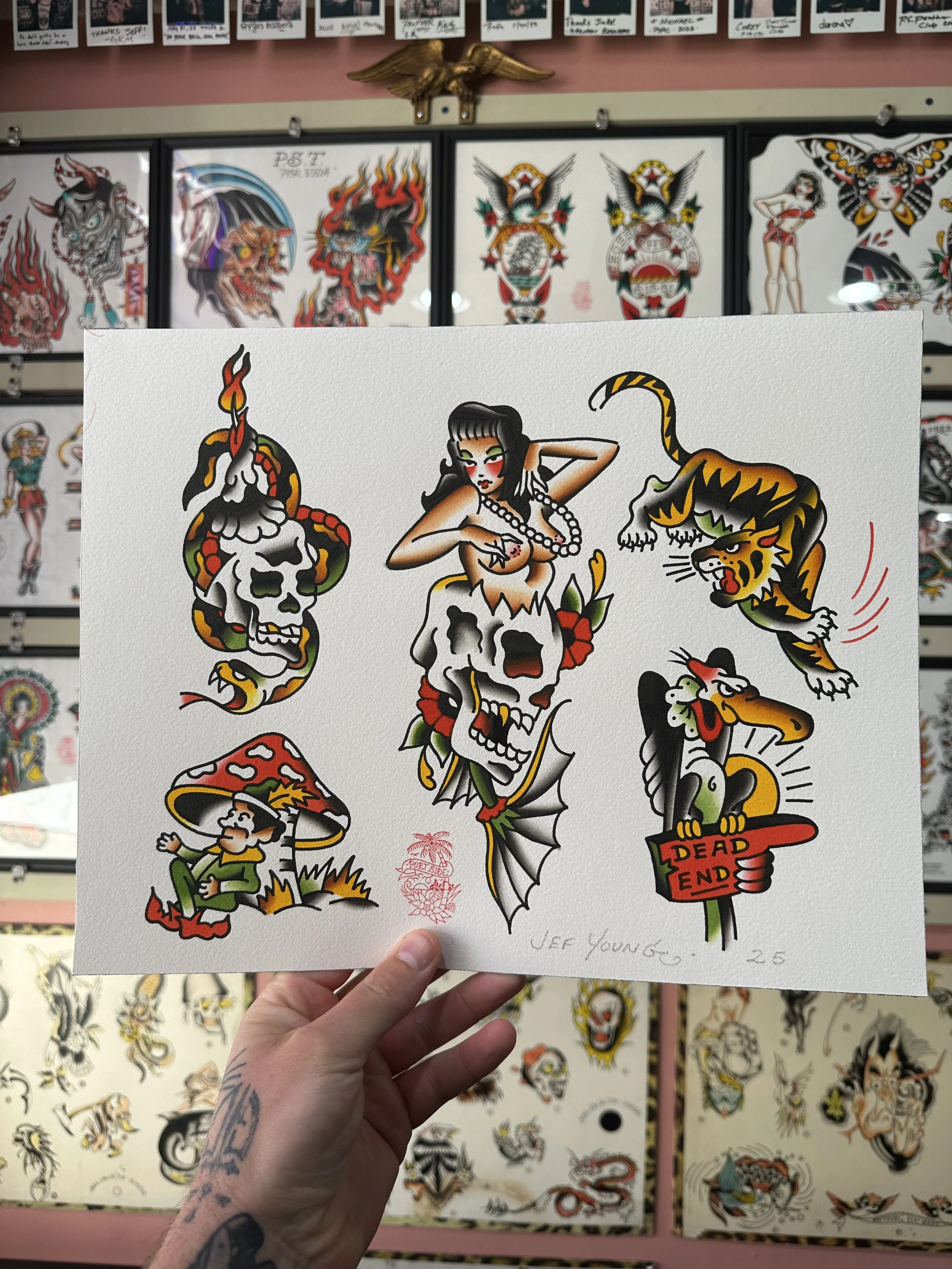Available flash tattoos in San Diego, CA