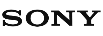 Sony logo in black text