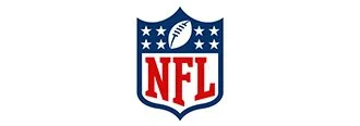 NFL logo with a shield, football, and stars