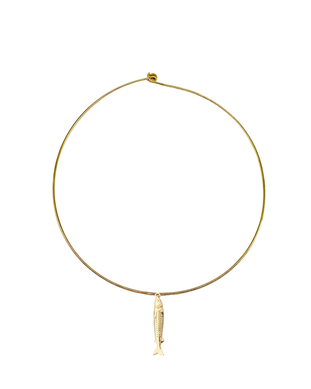 Gold Fish Collar Necklace