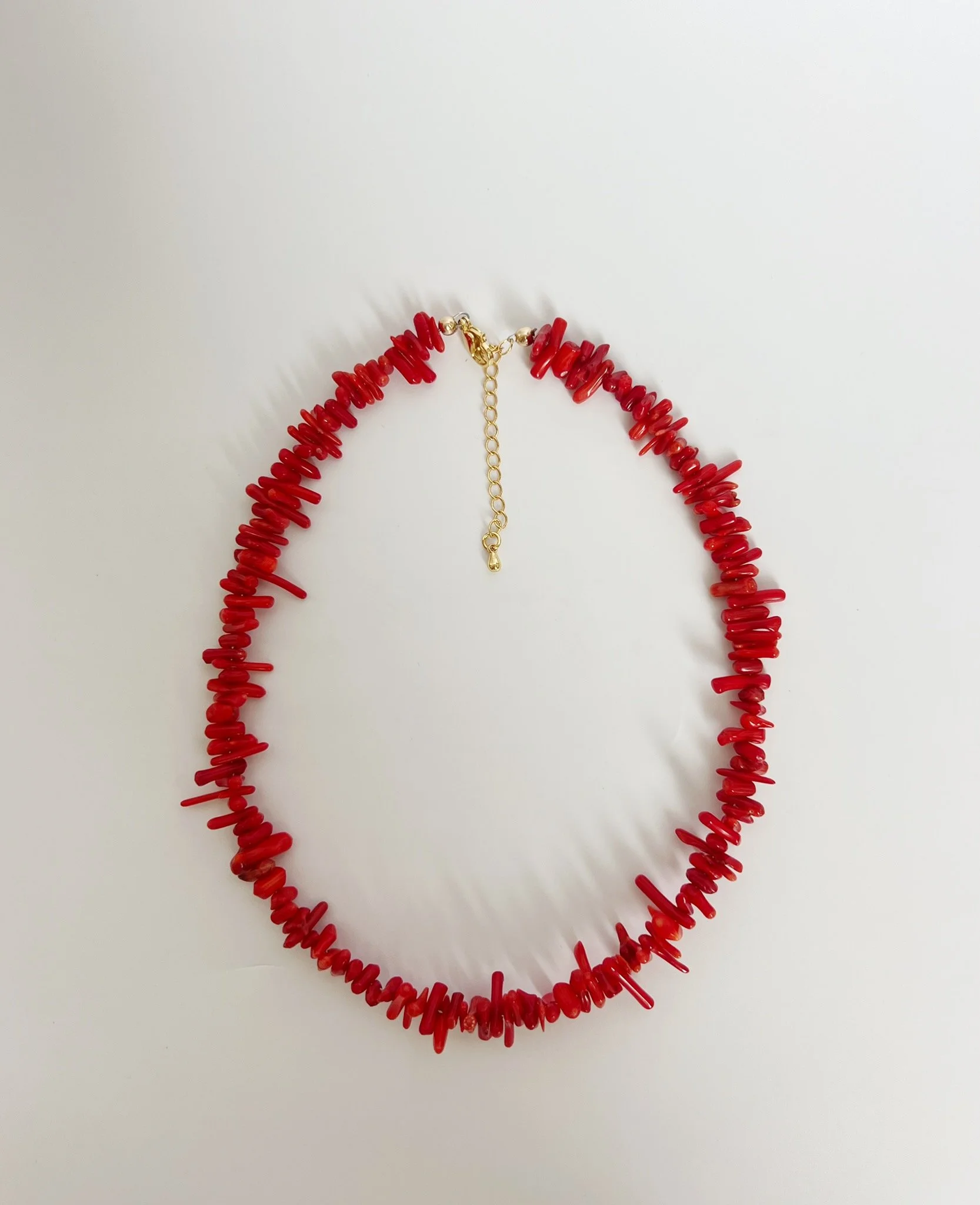 Red Fringe Necklace