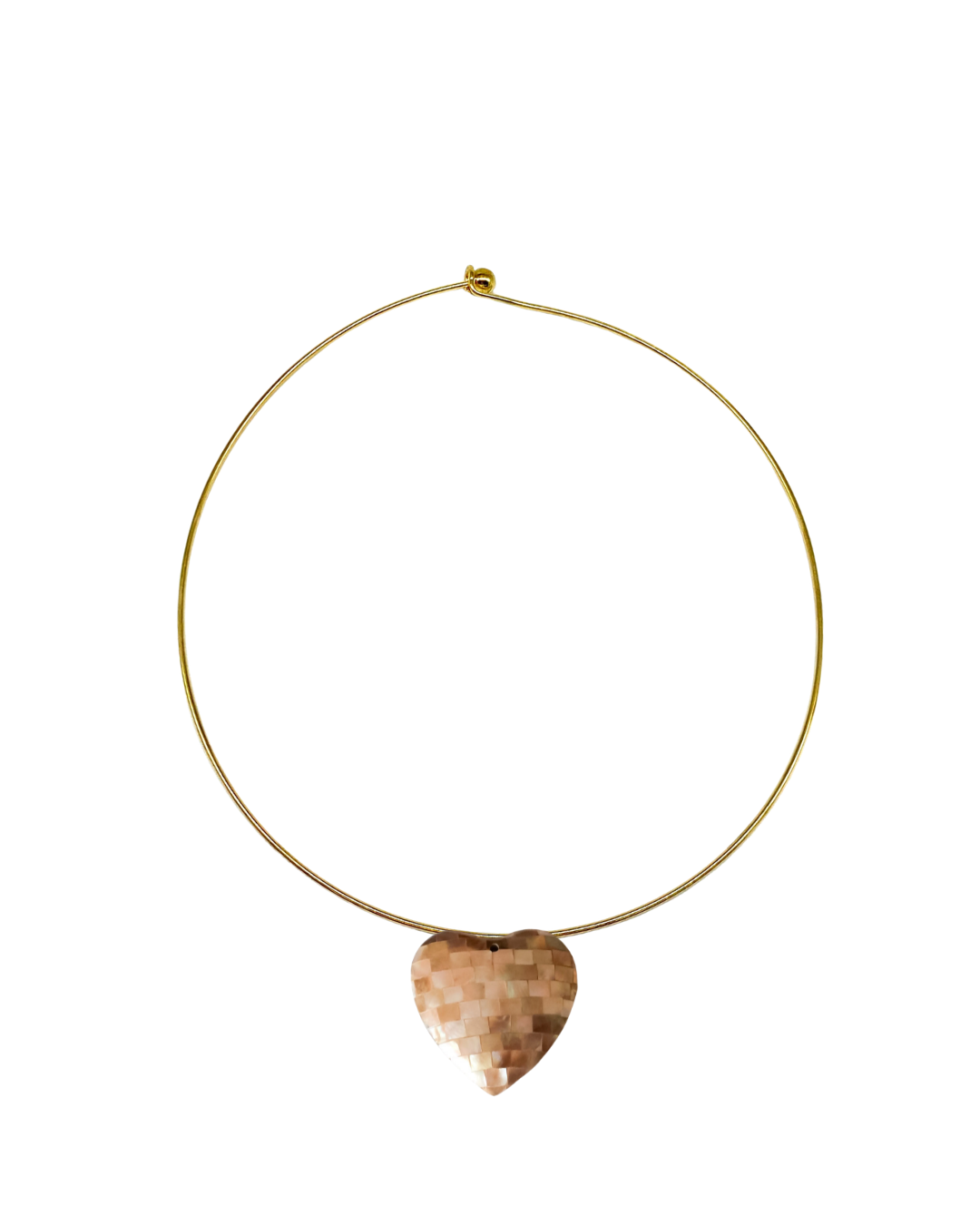 Disco Heart Collar Necklace