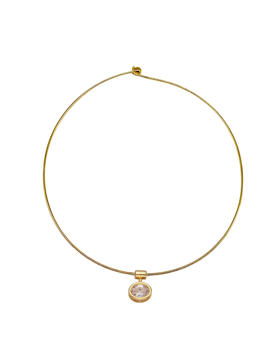 Bezel Spacer Collar Necklace