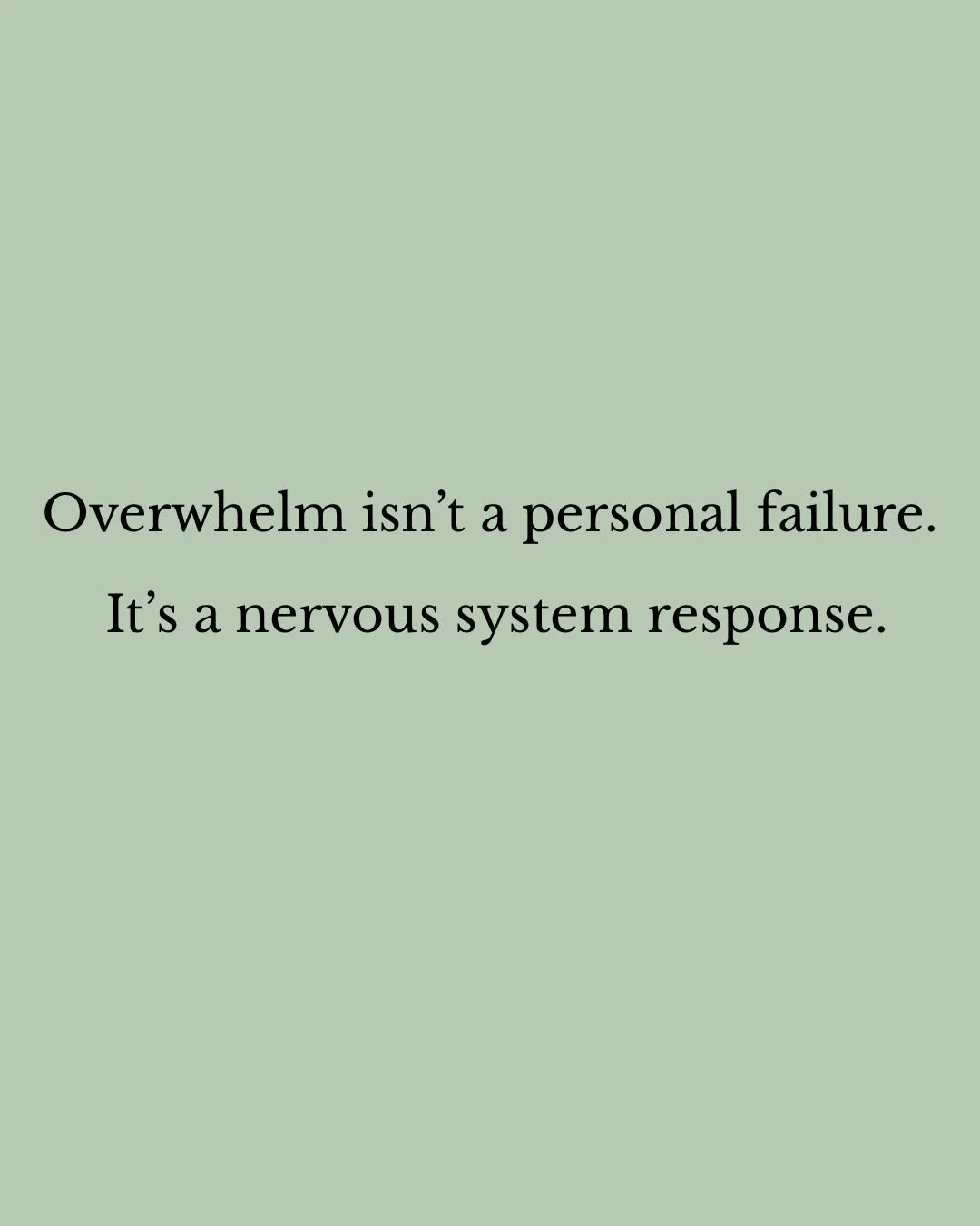 Overwhelm doesn&rsquo;t mean you&rsquo;re failing.
It means your nervous system is doing its job, just a little too loudly.

If you have ADHD or a trauma history, your body can flip into protection mode before your brain has time to catch up. That&rs