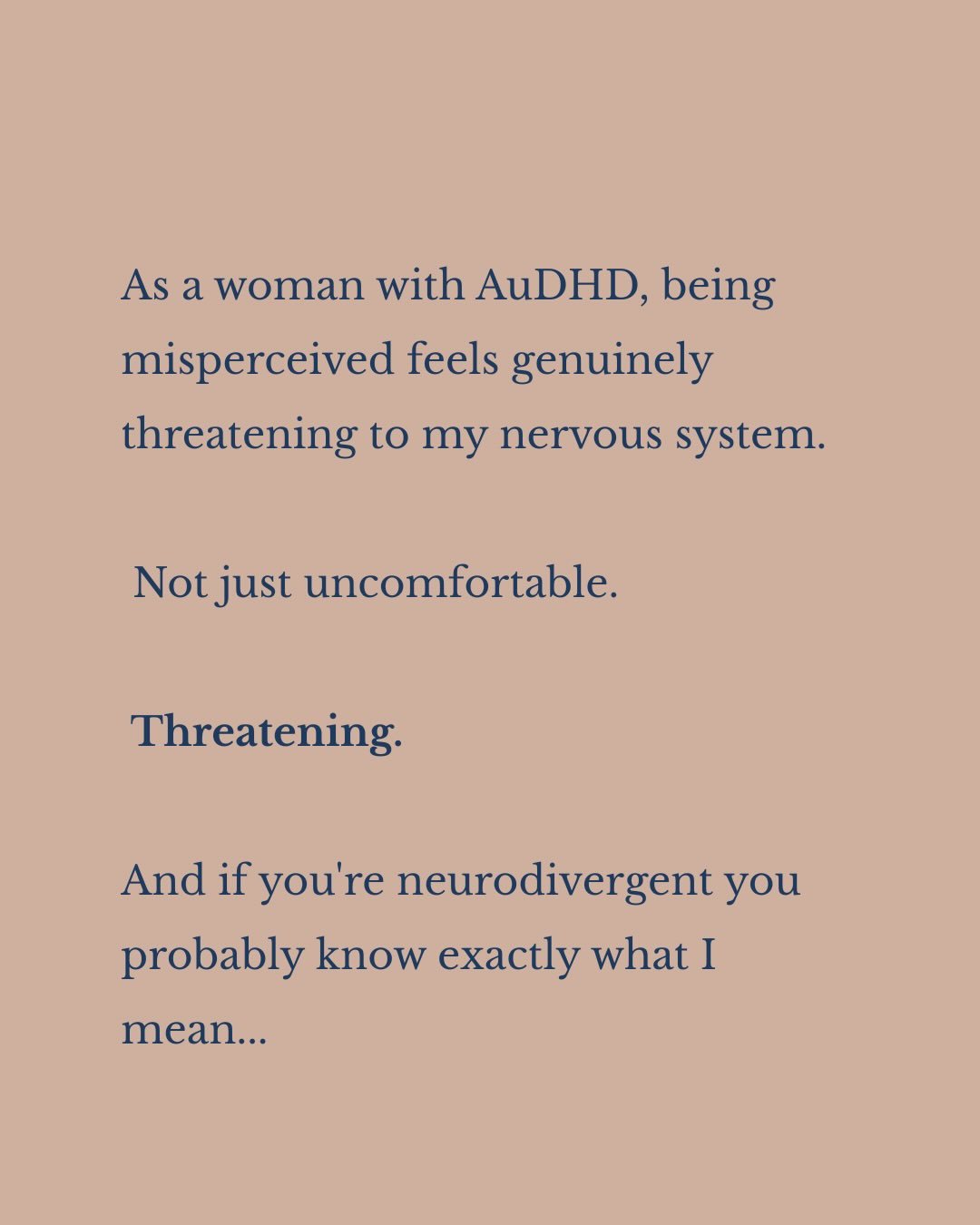 If you&rsquo;ve ever felt your whole body react to being misunderstood&hellip;this is for you.

It&rsquo;s not drama. It&rsquo;s not immaturity. It&rsquo;s a nervous system that learned a long time ago that being misperceived isn&rsquo;t safe.

And f