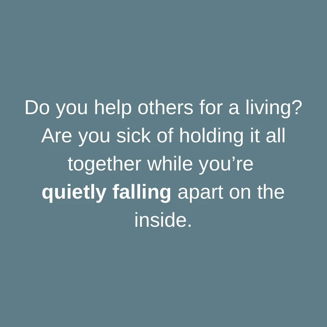 Do you help others for a living? You&rsquo;re holding it all together while quietly falling apart inside.

You&rsquo;ve done the therapy. Tried the meds. Read all the books. And you still end up here &mdash; exhausted, dysregulated, wondering what th