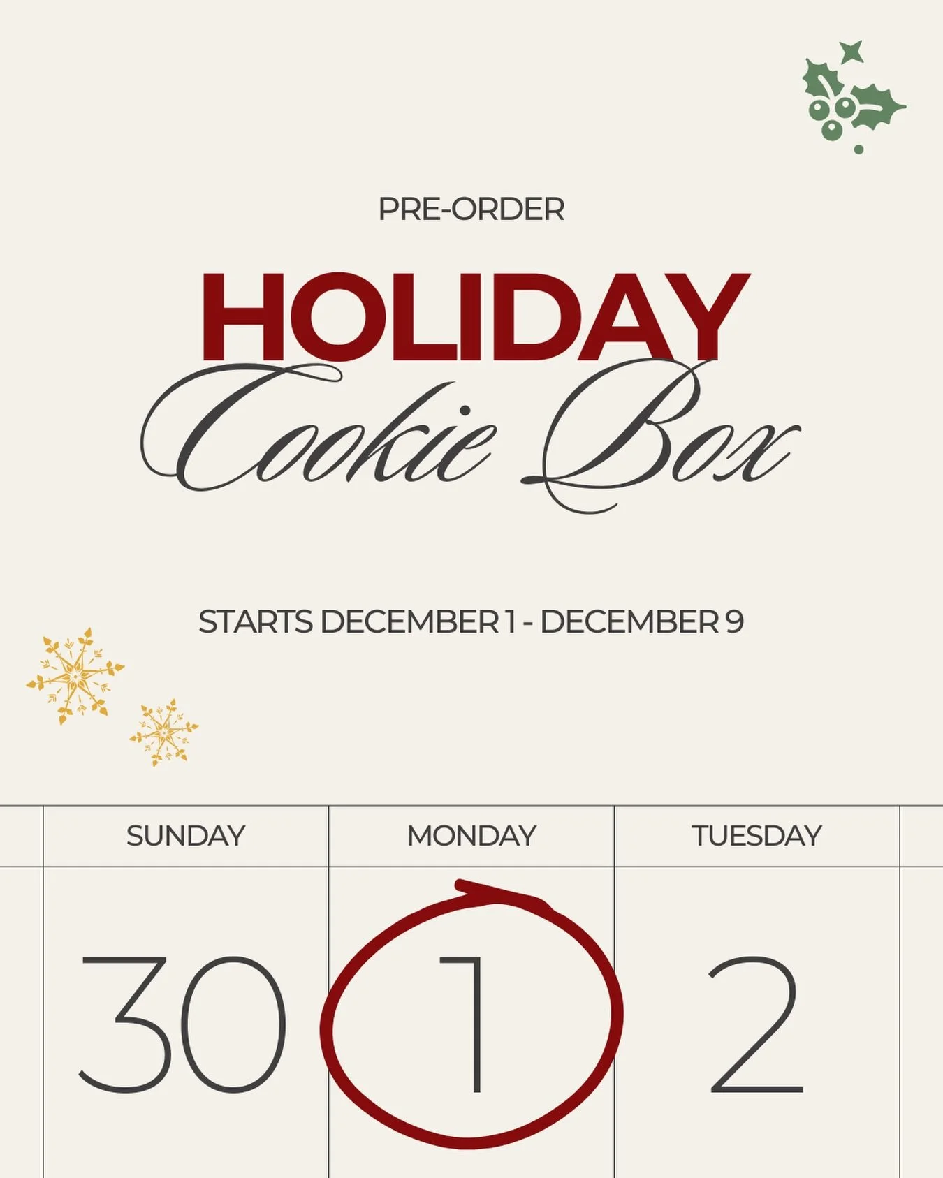 Our favorite time of year ✨

Sadō House Holiday Boxes drops tomorrow, Dec 1 &mdash; a little magic, a little nostalgia, and a lot of butter. Our limited edition boxes will include:
-Strawberry Matcha Wreath
-Hojicha Crescent
-Persimmon Gingerbread Ma