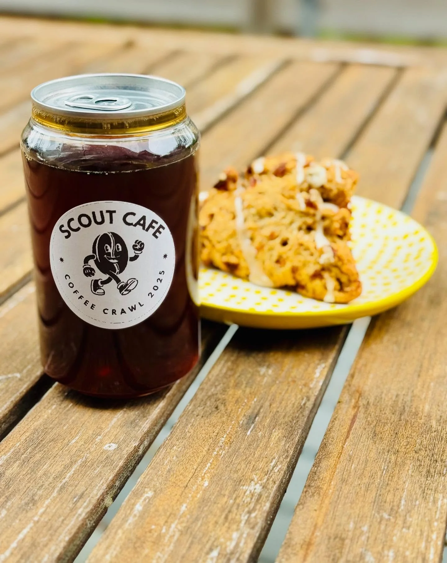 Coffee Crawl season just got cozier! Treat yourself to Scout&rsquo;s new fall combo: our iced canned Chaider &mdash; a perfectly spiced blend of chai and local apple cider &mdash; paired with a fresh-baked mini apple scone.

It&rsquo;s sweet and just